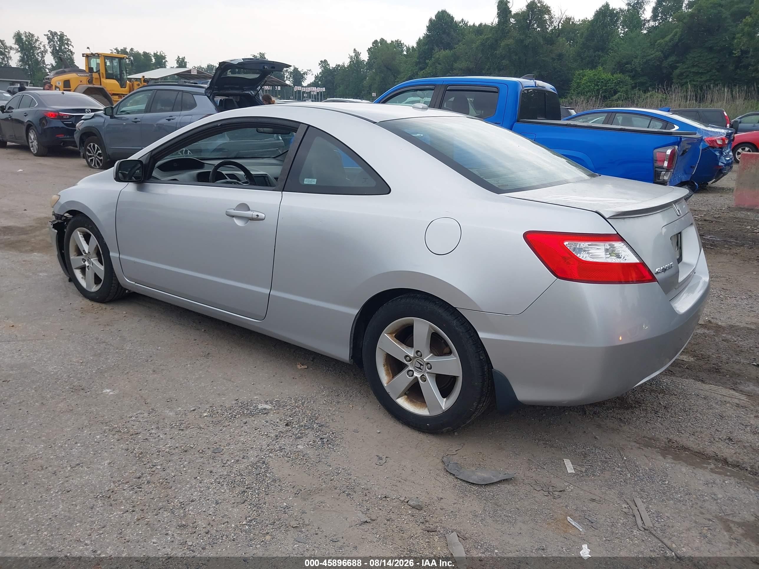 2008 Honda Civic Ex-l Silver vin: 2HGFG12948H527345