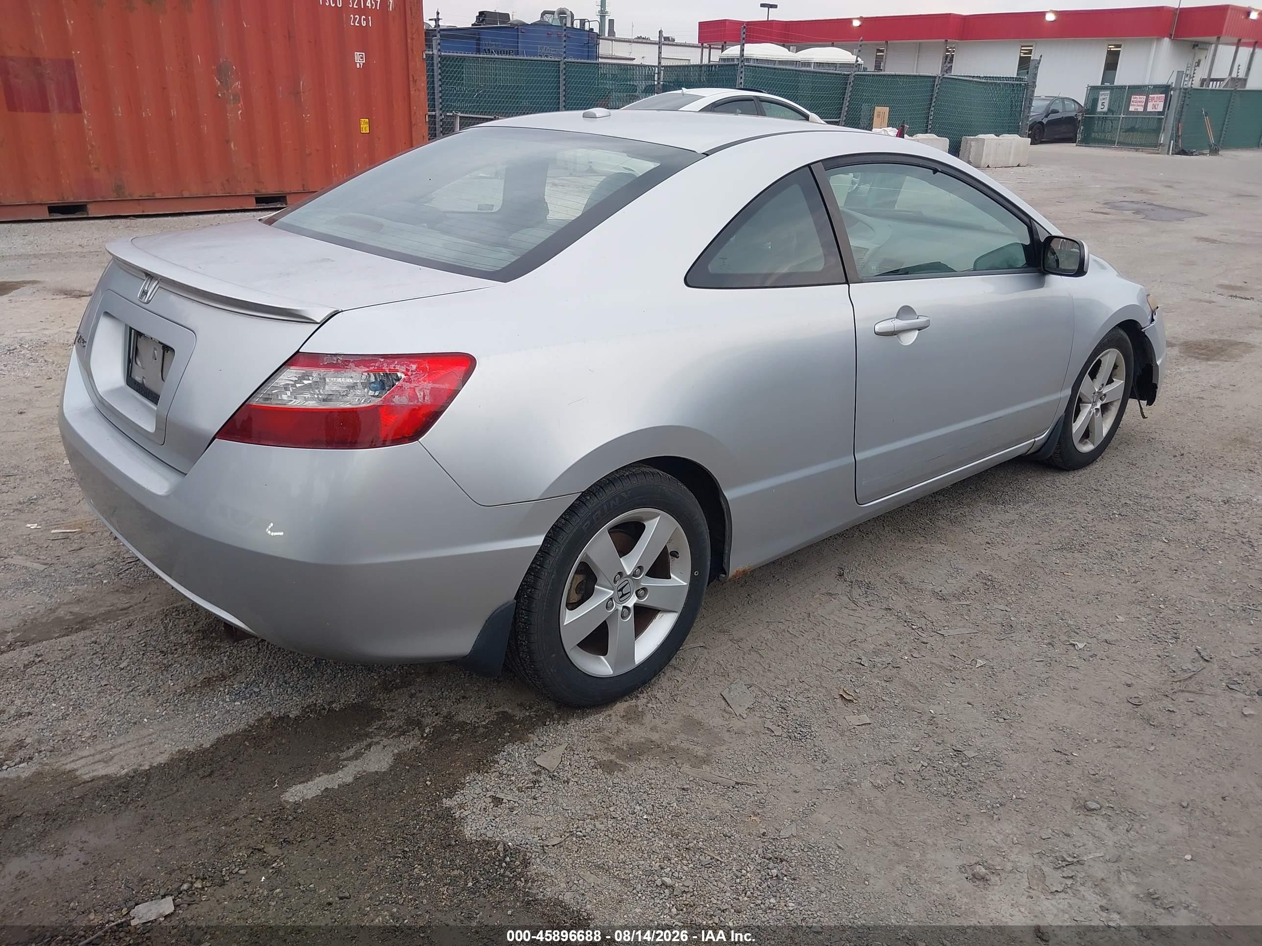 2008 Honda Civic Ex-l Silver vin: 2HGFG12948H527345