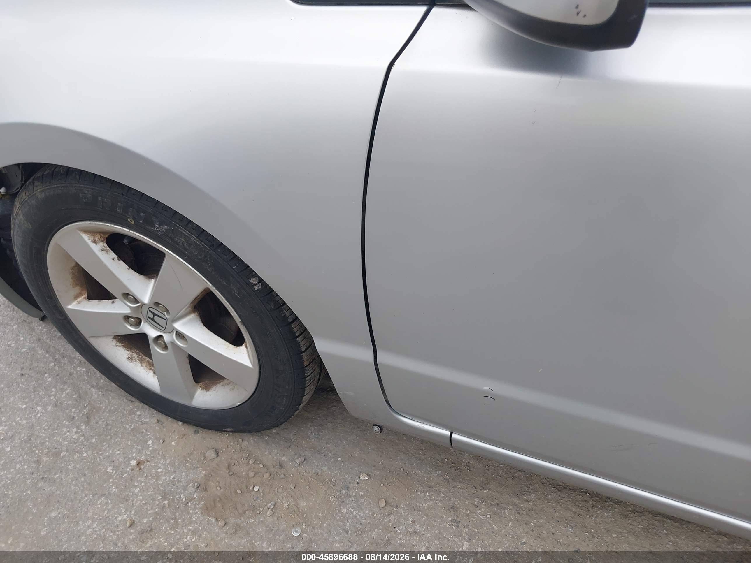 2008 Honda Civic Ex-l Silver vin: 2HGFG12948H527345