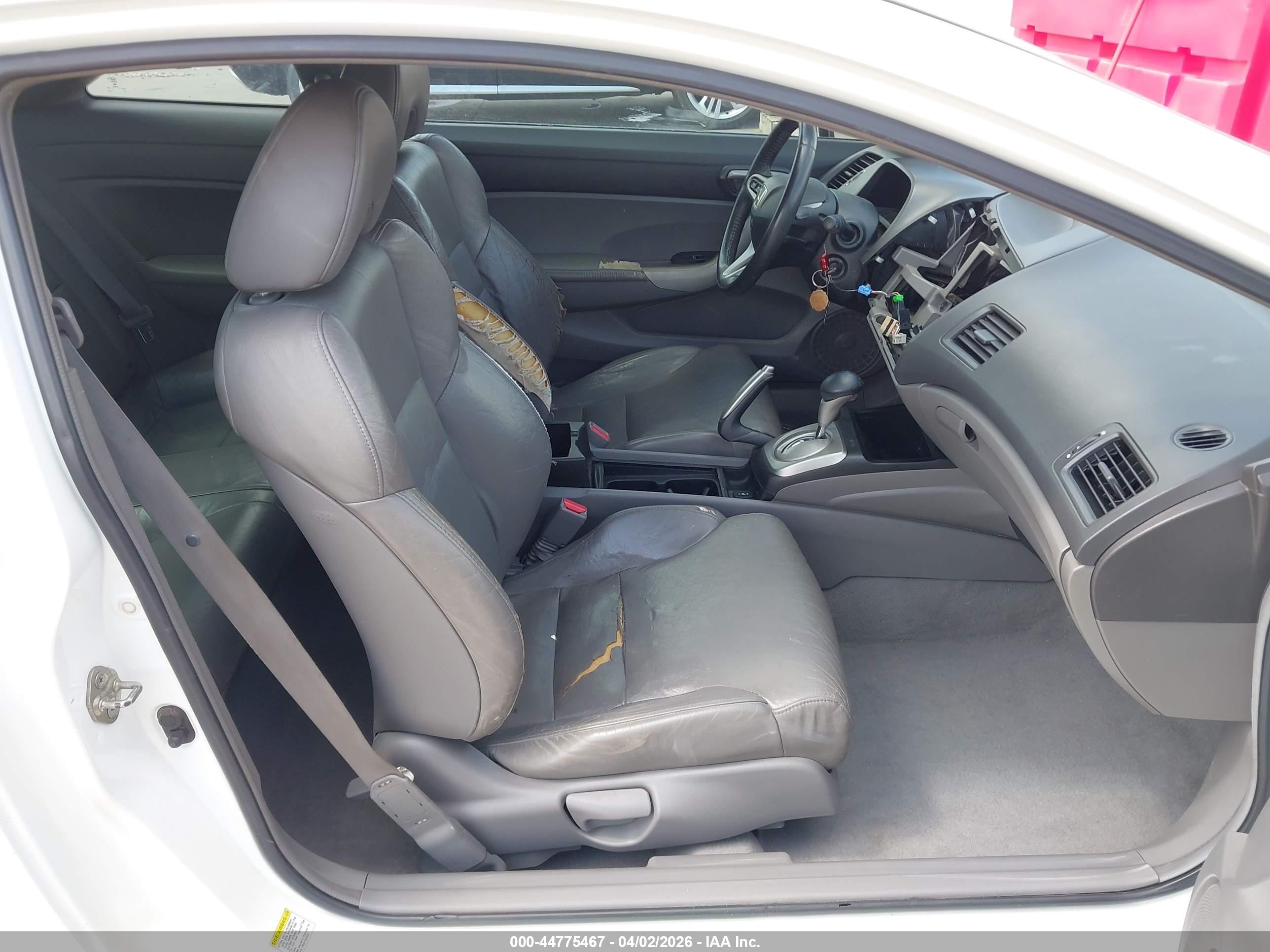 2009 Honda Civic Ex-l White vin: 2HGFG12949H519974