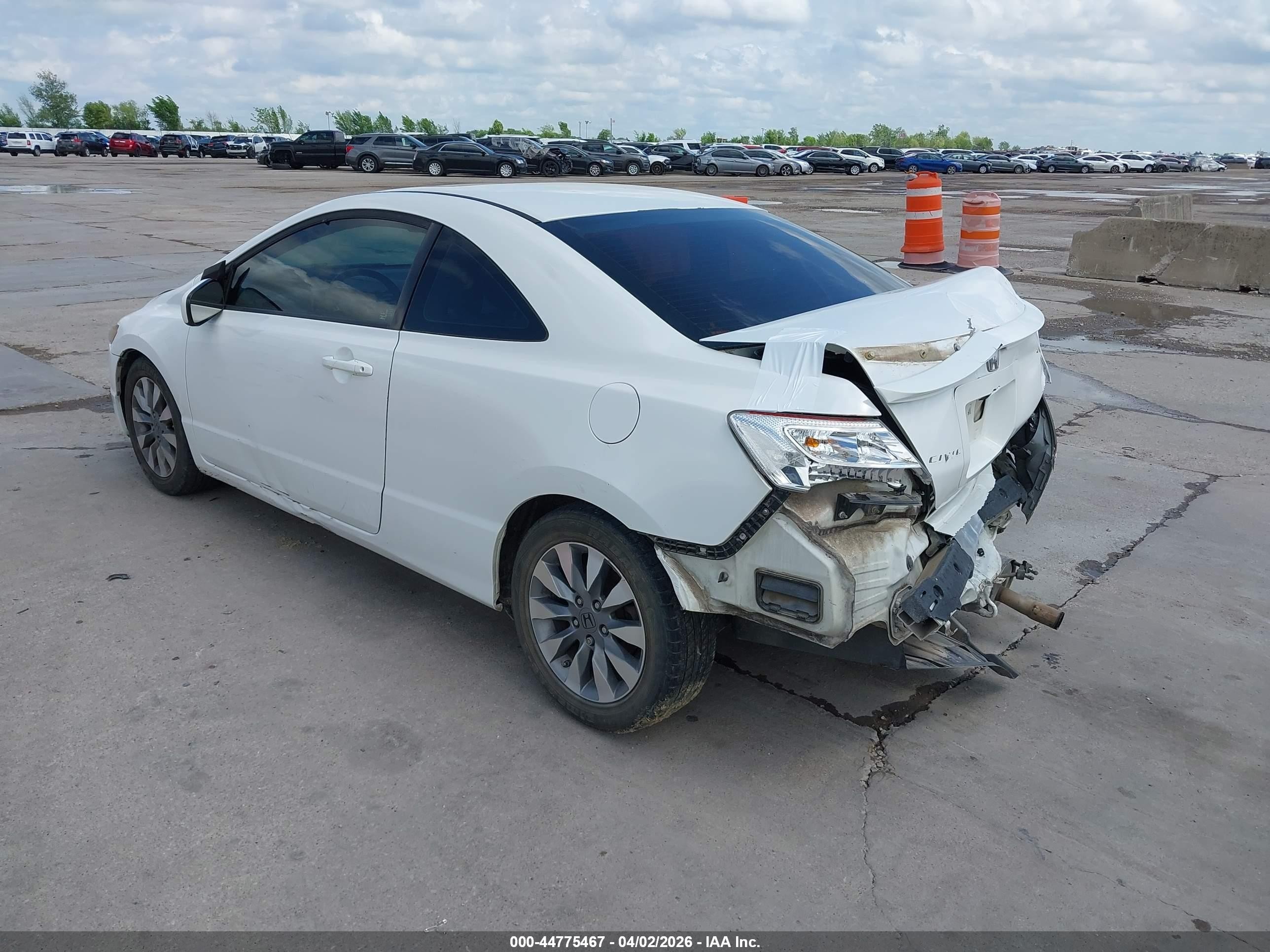 2009 Honda Civic Ex-l White vin: 2HGFG12949H519974