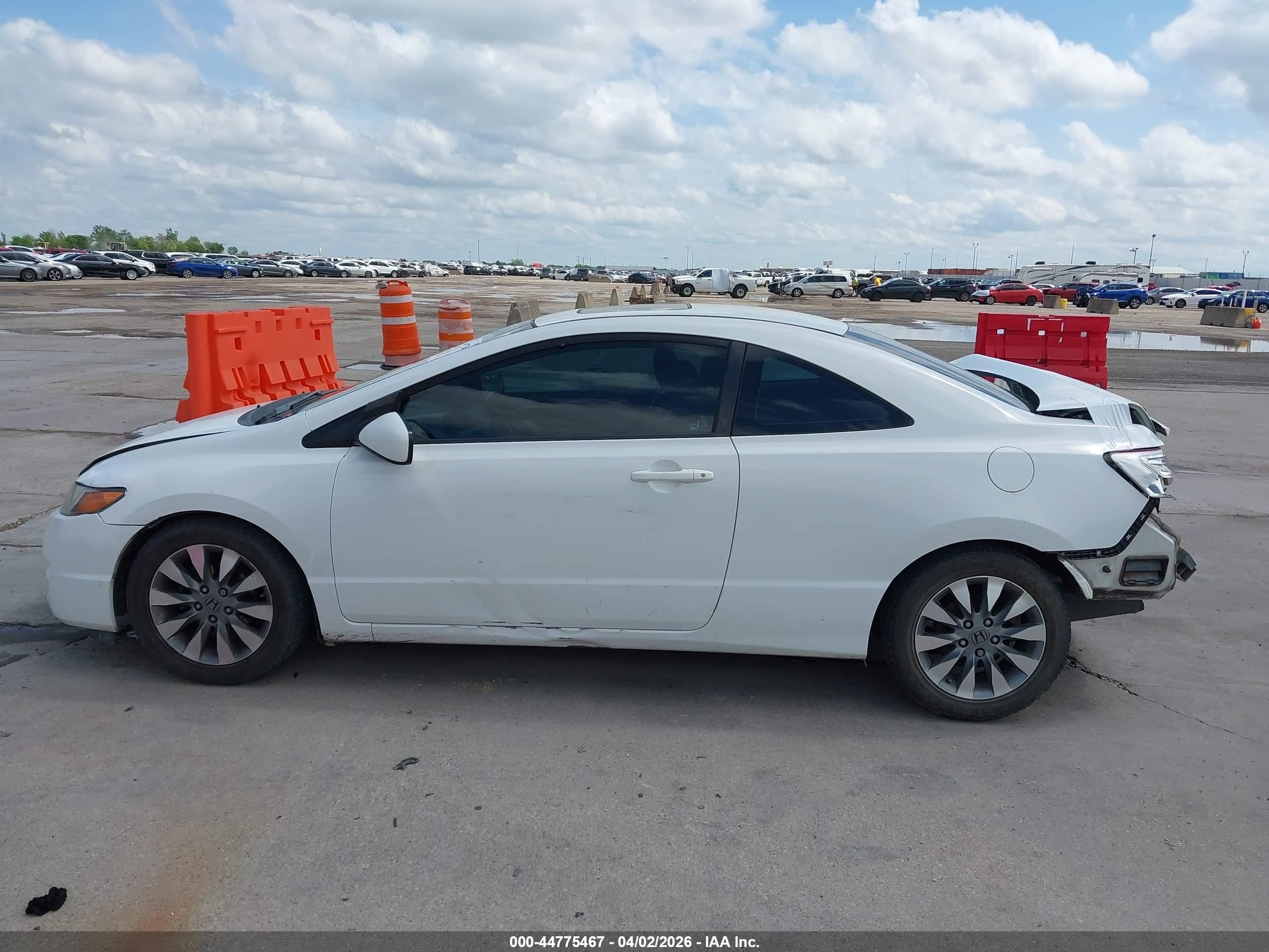 2009 Honda Civic Ex-l White vin: 2HGFG12949H519974