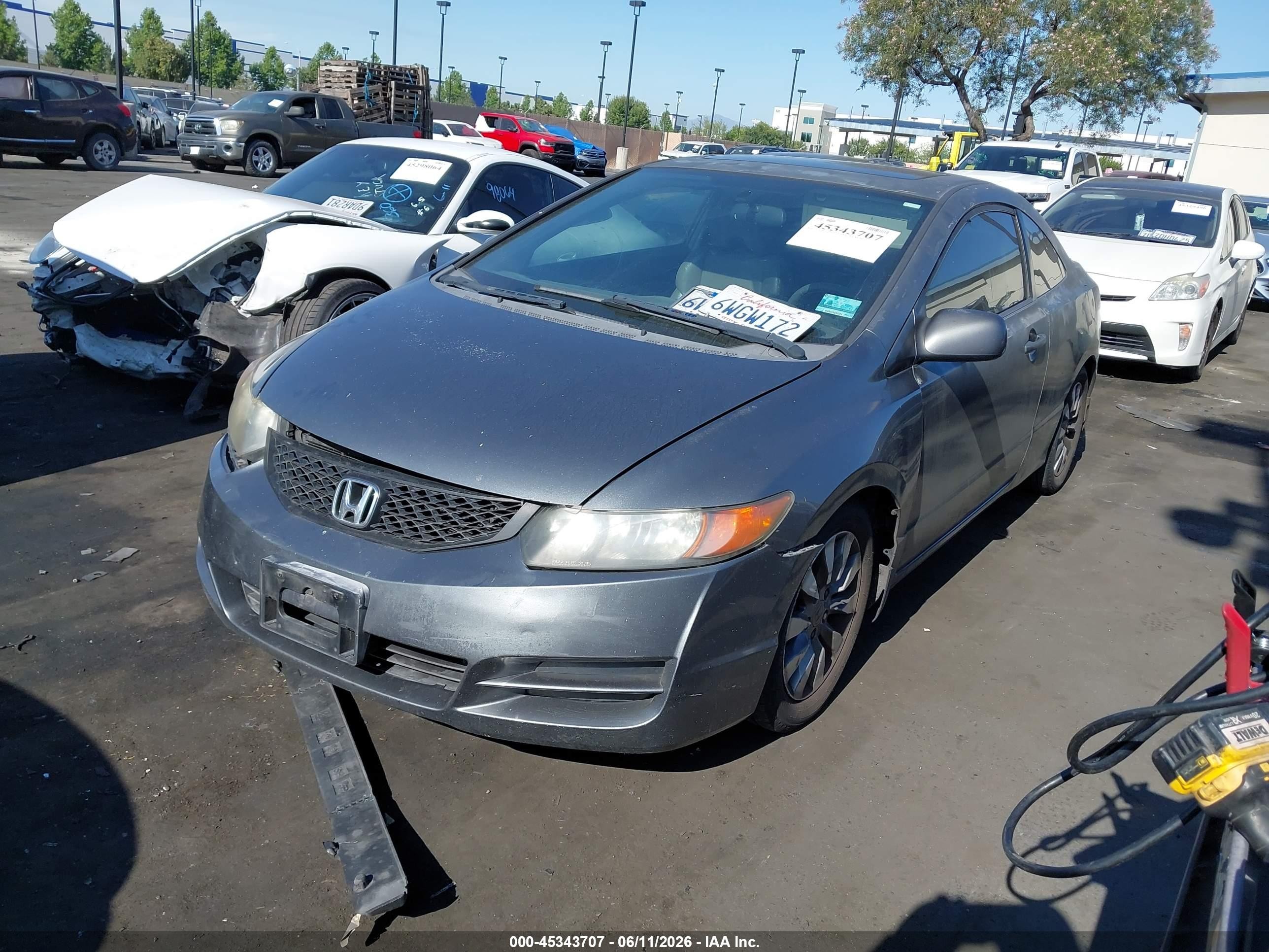 2009 Honda Civic Ex-l Gray vin: 2HGFG12959H515710