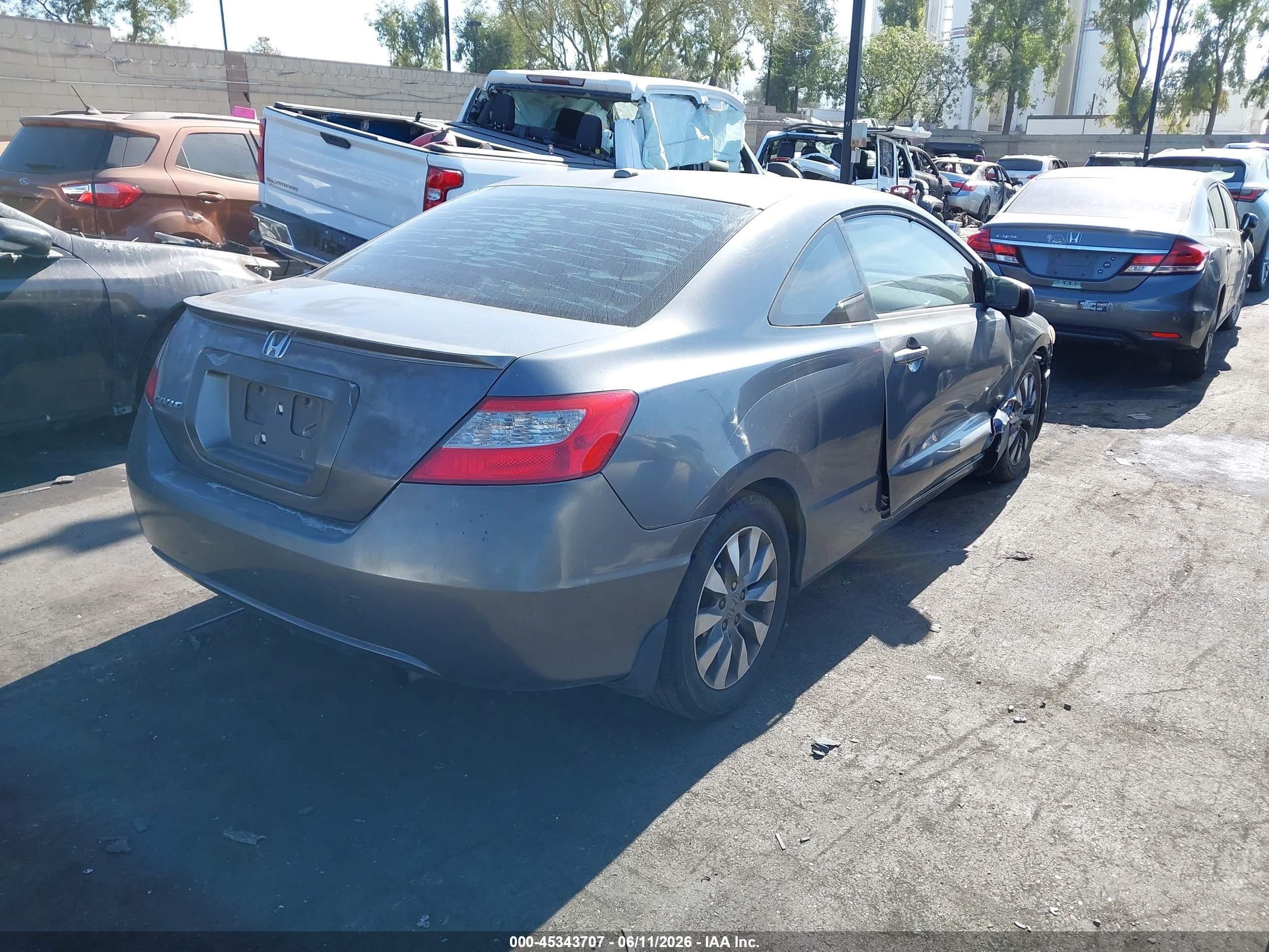 2009 Honda Civic Ex-l Gray vin: 2HGFG12959H515710