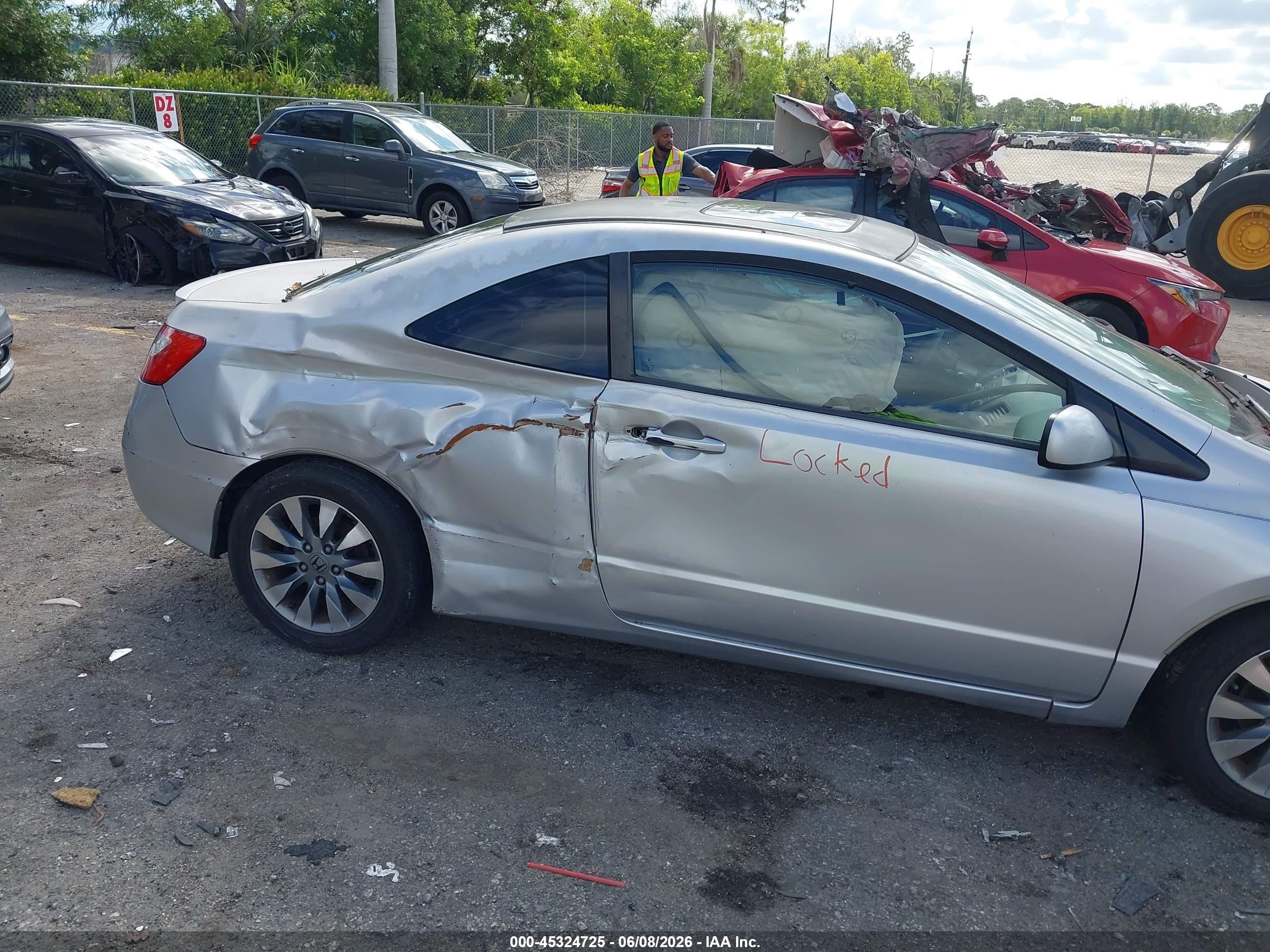 2009 Honda Civic Ex-l Silver vin: 2HGFG12959H526917