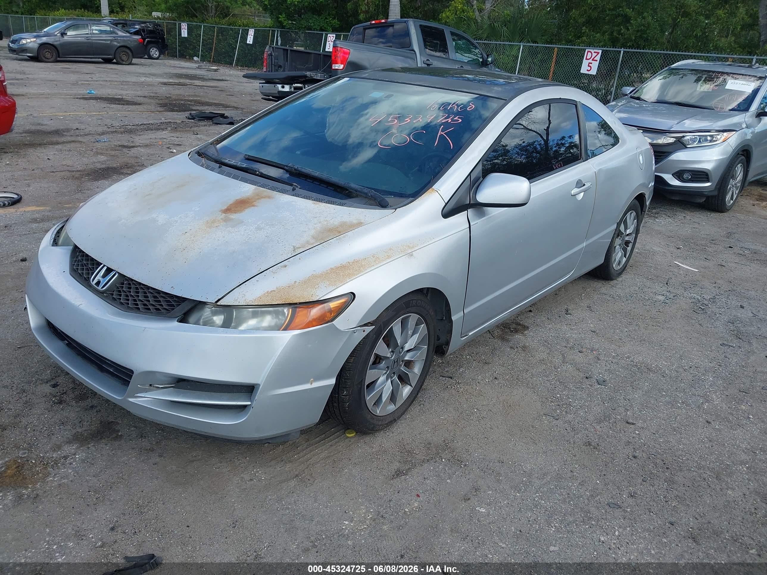 2009 Honda Civic Ex-l Silver vin: 2HGFG12959H526917