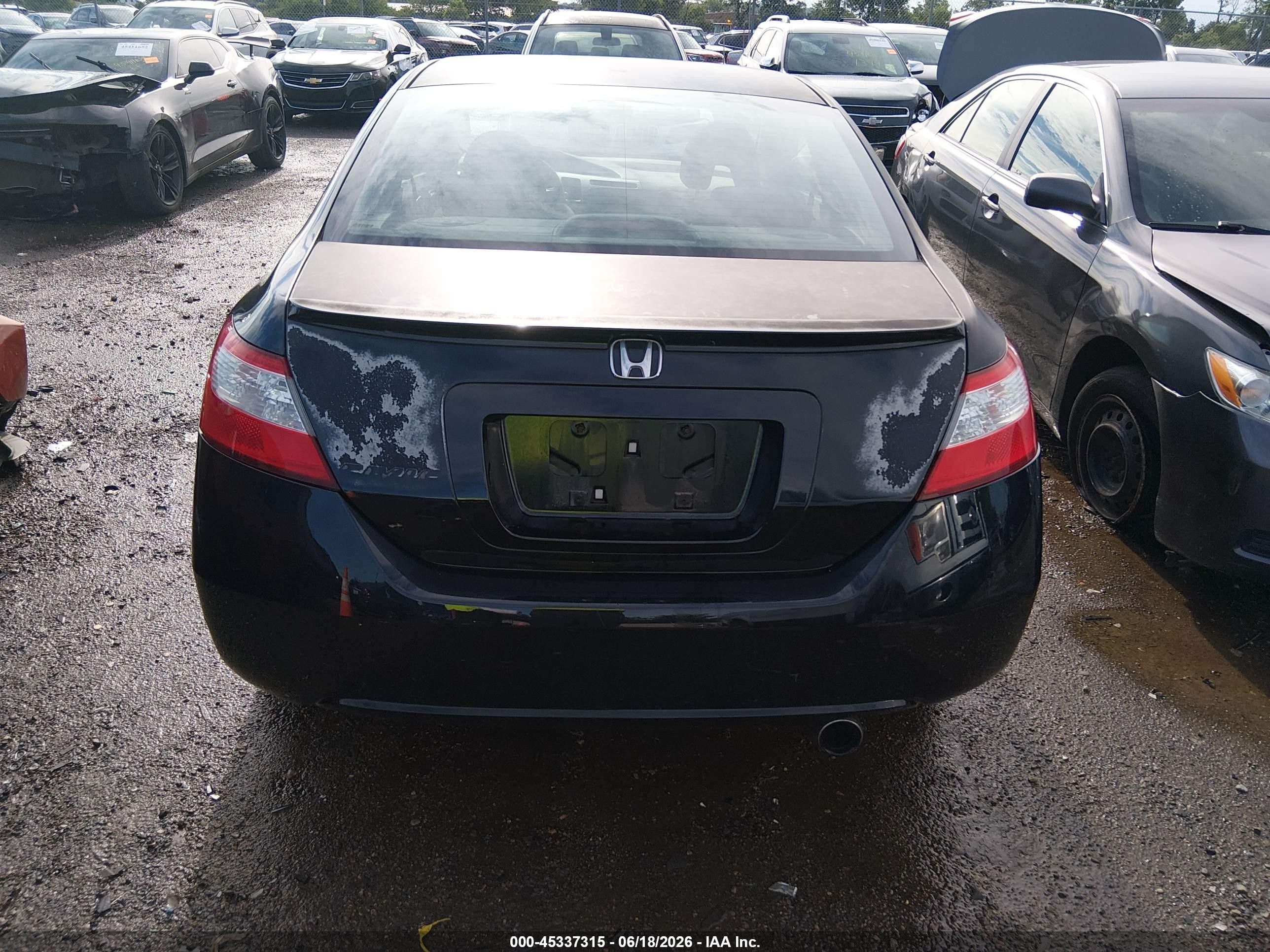 2008 Honda Civic Ex-l Black vin: 2HGFG12968H571640