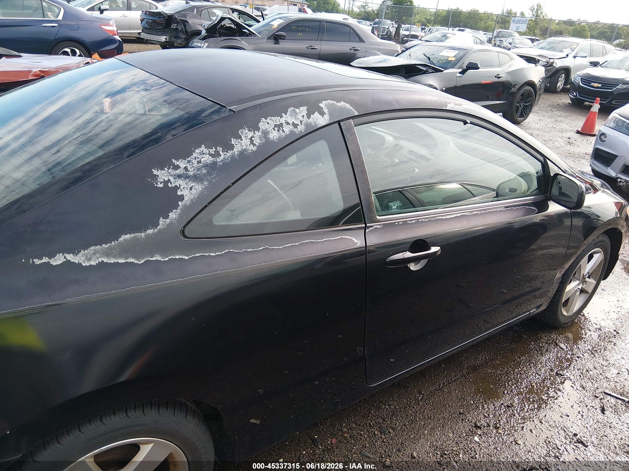 2008 Honda Civic Ex-l Black vin: 2HGFG12968H571640