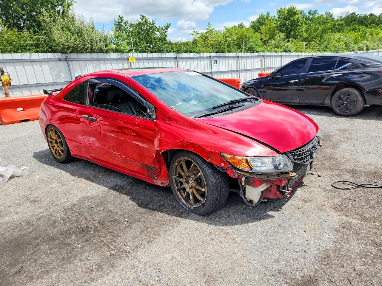 2009 Honda Civic Exl Red vin: 2HGFG12969H522911