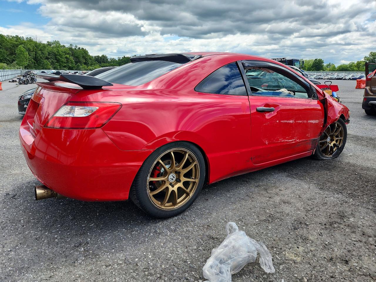 2009 Honda Civic Exl Red vin: 2HGFG12969H522911
