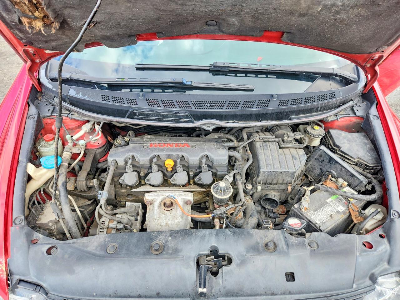 2009 Honda Civic Exl Red vin: 2HGFG12969H522911