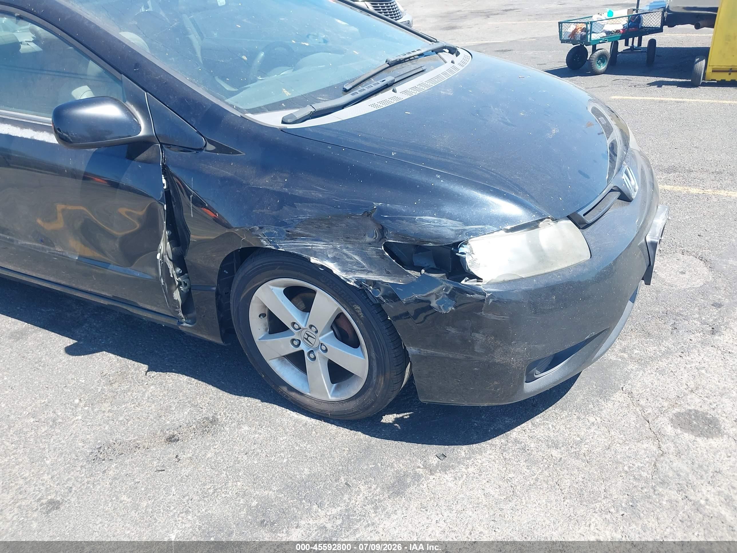 2008 Honda Civic Ex-l Black vin: 2HGFG12978H520471