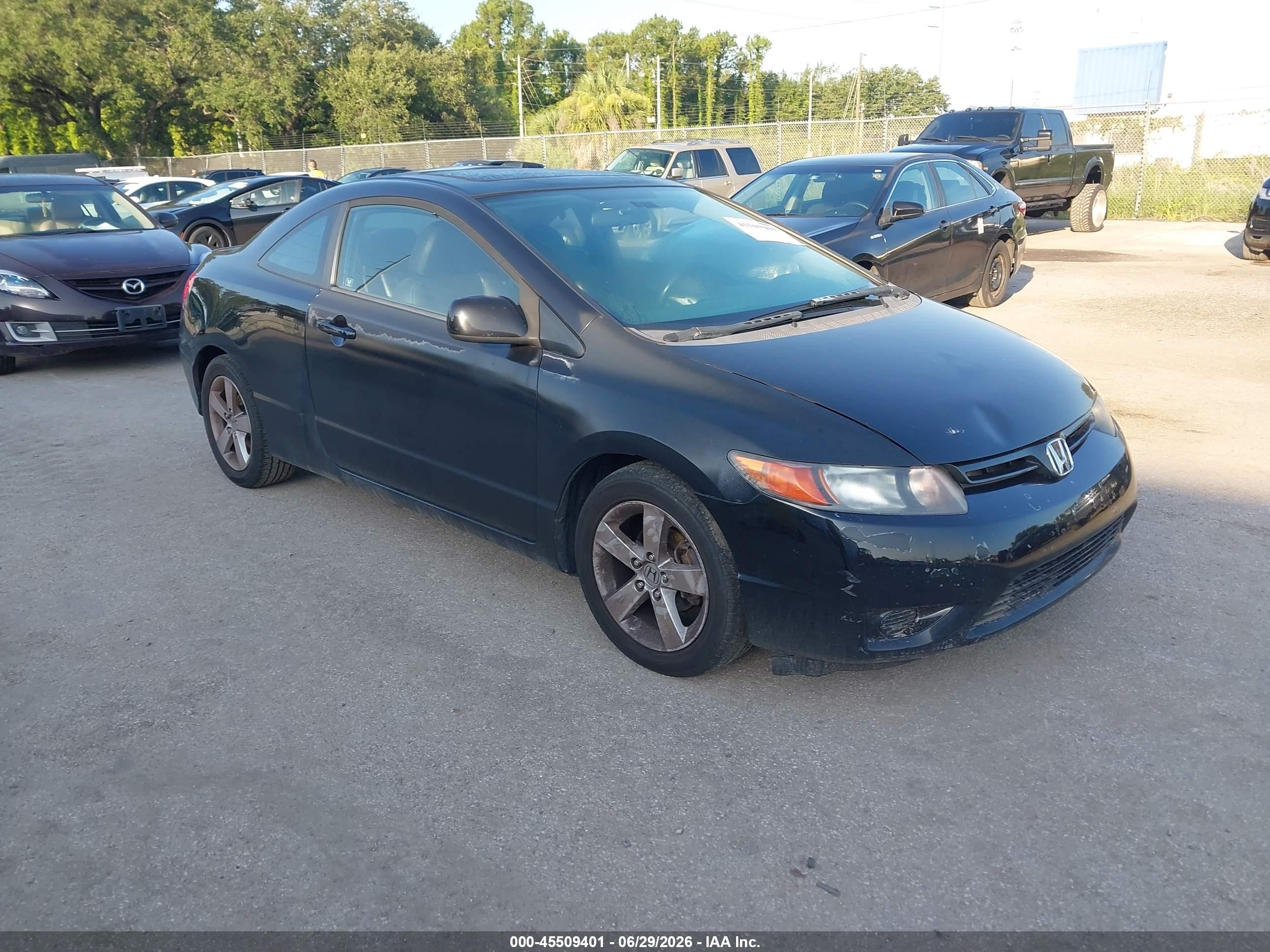 2008 Honda Civic Ex-l Black vin: 2HGFG12978H540316