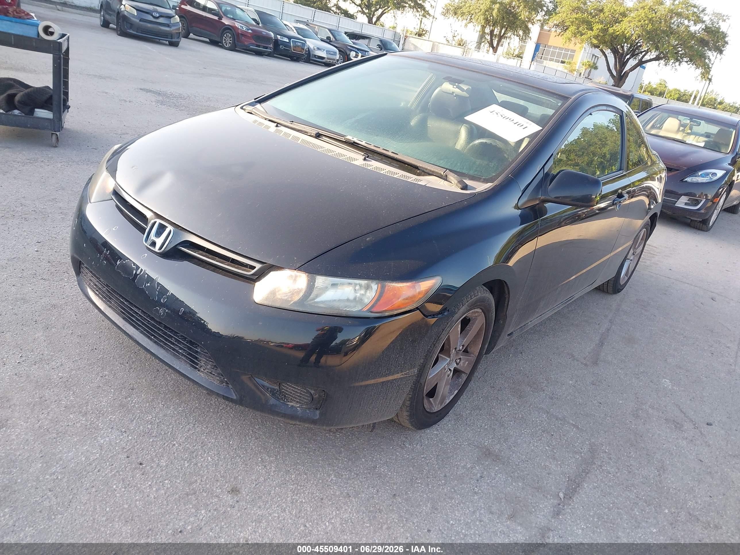 2008 Honda Civic Ex-l Black vin: 2HGFG12978H540316