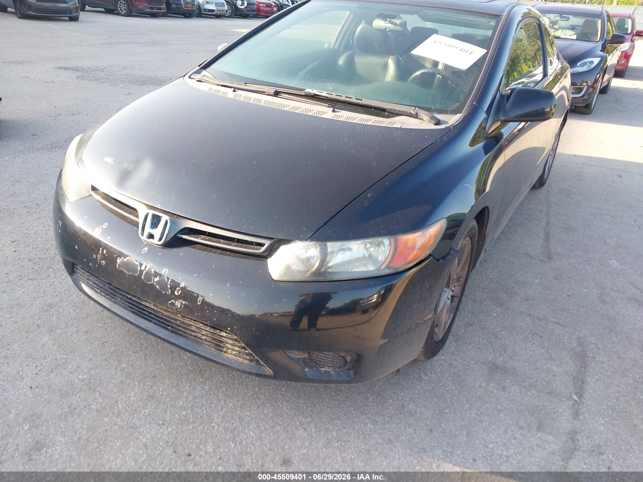 2008 Honda Civic Ex-l Black vin: 2HGFG12978H540316
