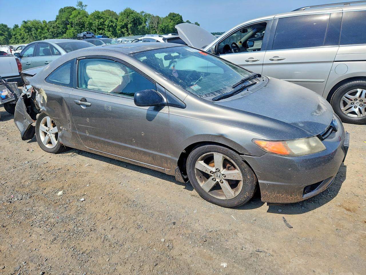 2008 Honda Civic Exl Brown vin: 2HGFG12988H526442