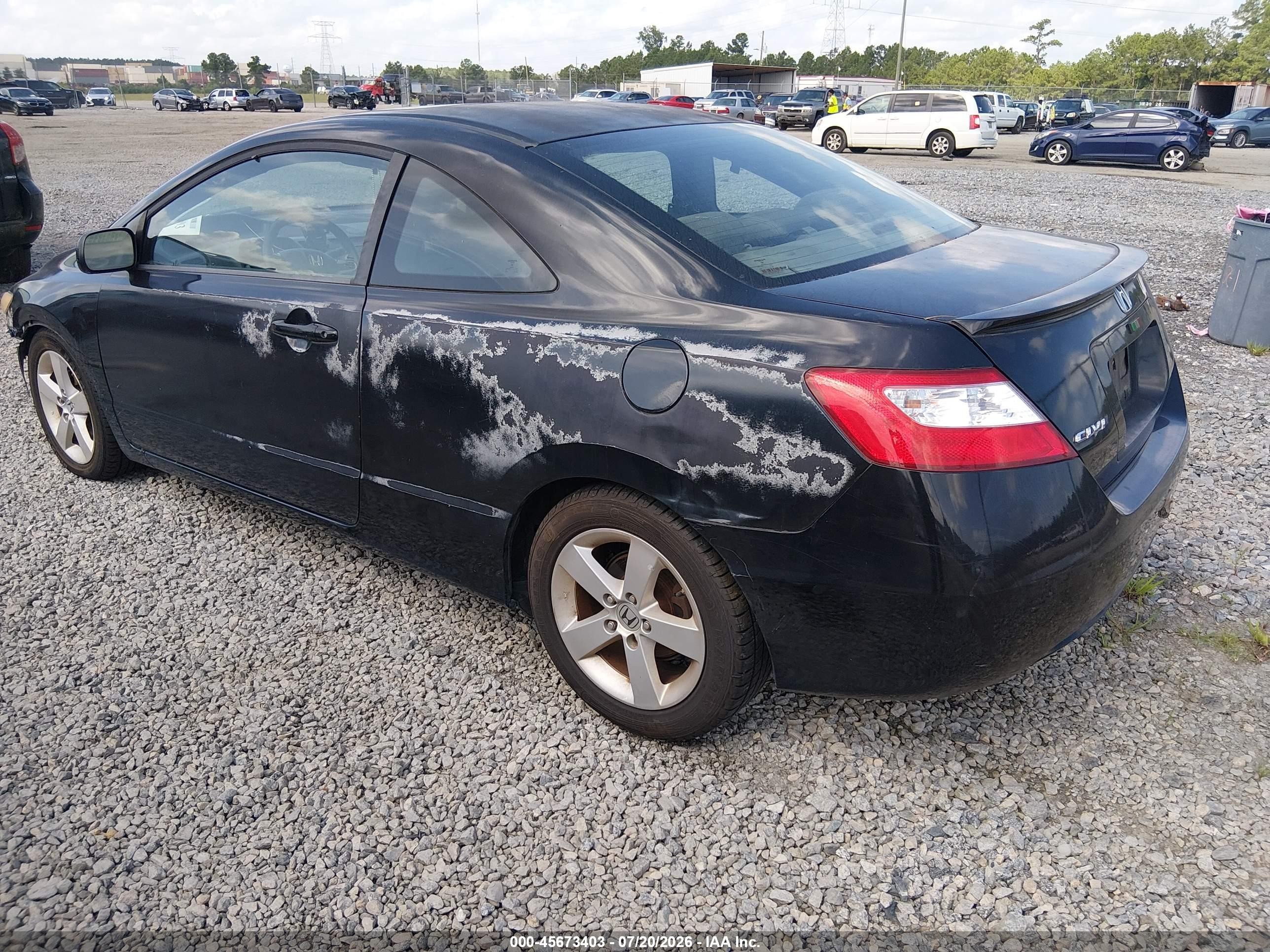 2008 Honda Civic Ex-l Черный vin: 2HGFG12988H533083