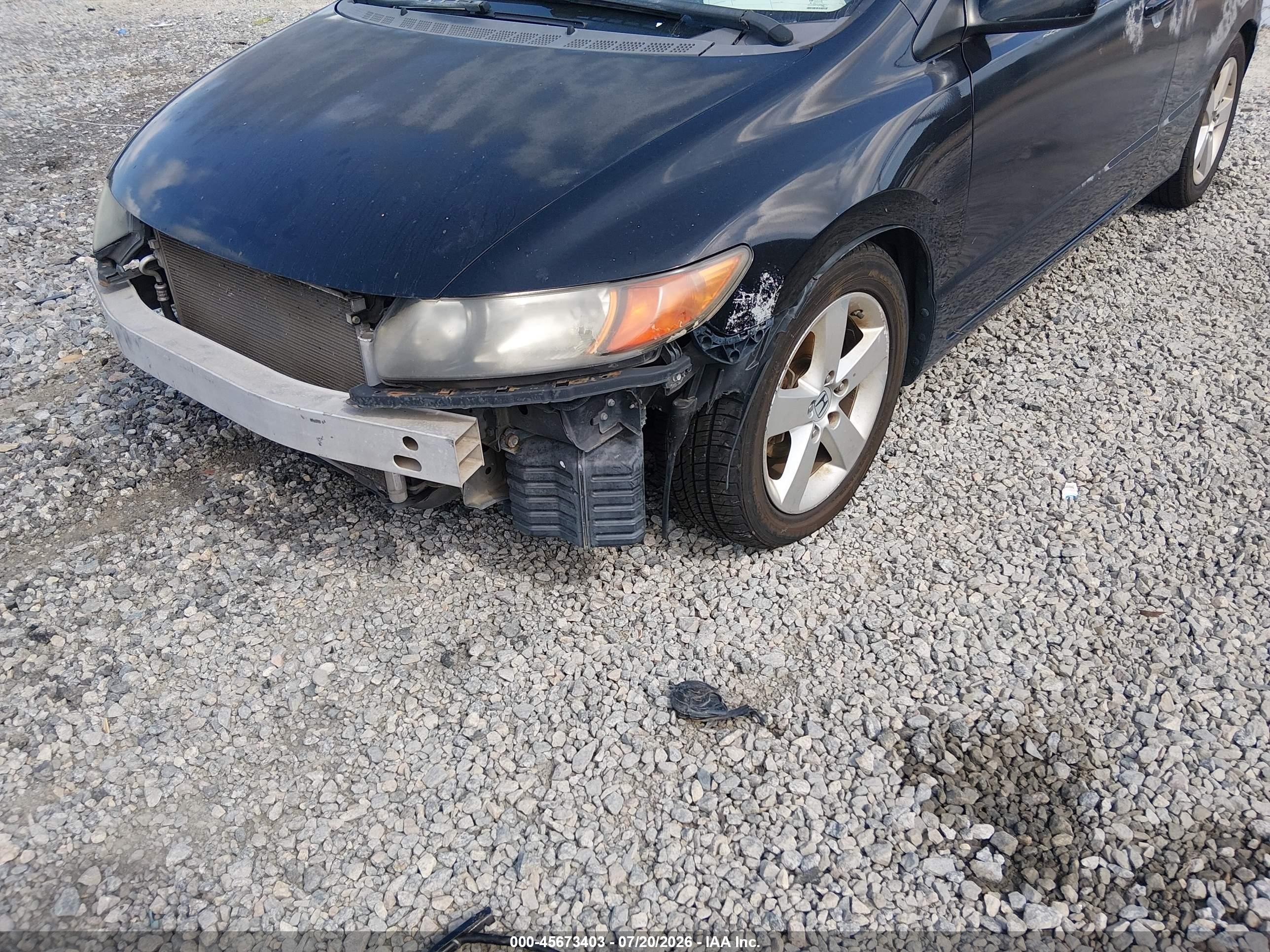 2008 Honda Civic Ex-l Черный vin: 2HGFG12988H533083