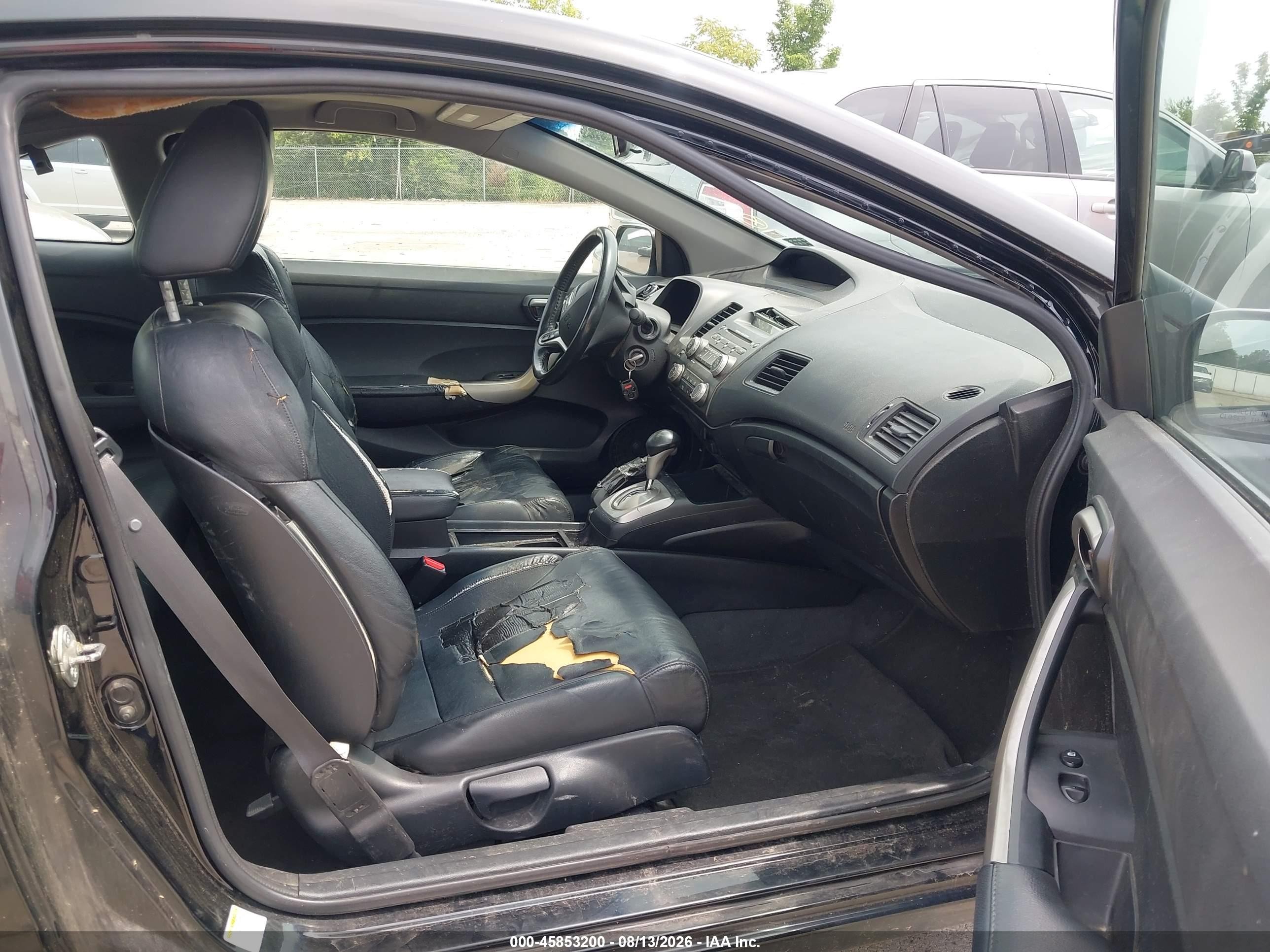 2009 Honda Civic Ex-l Black vin: 2HGFG12989H526846