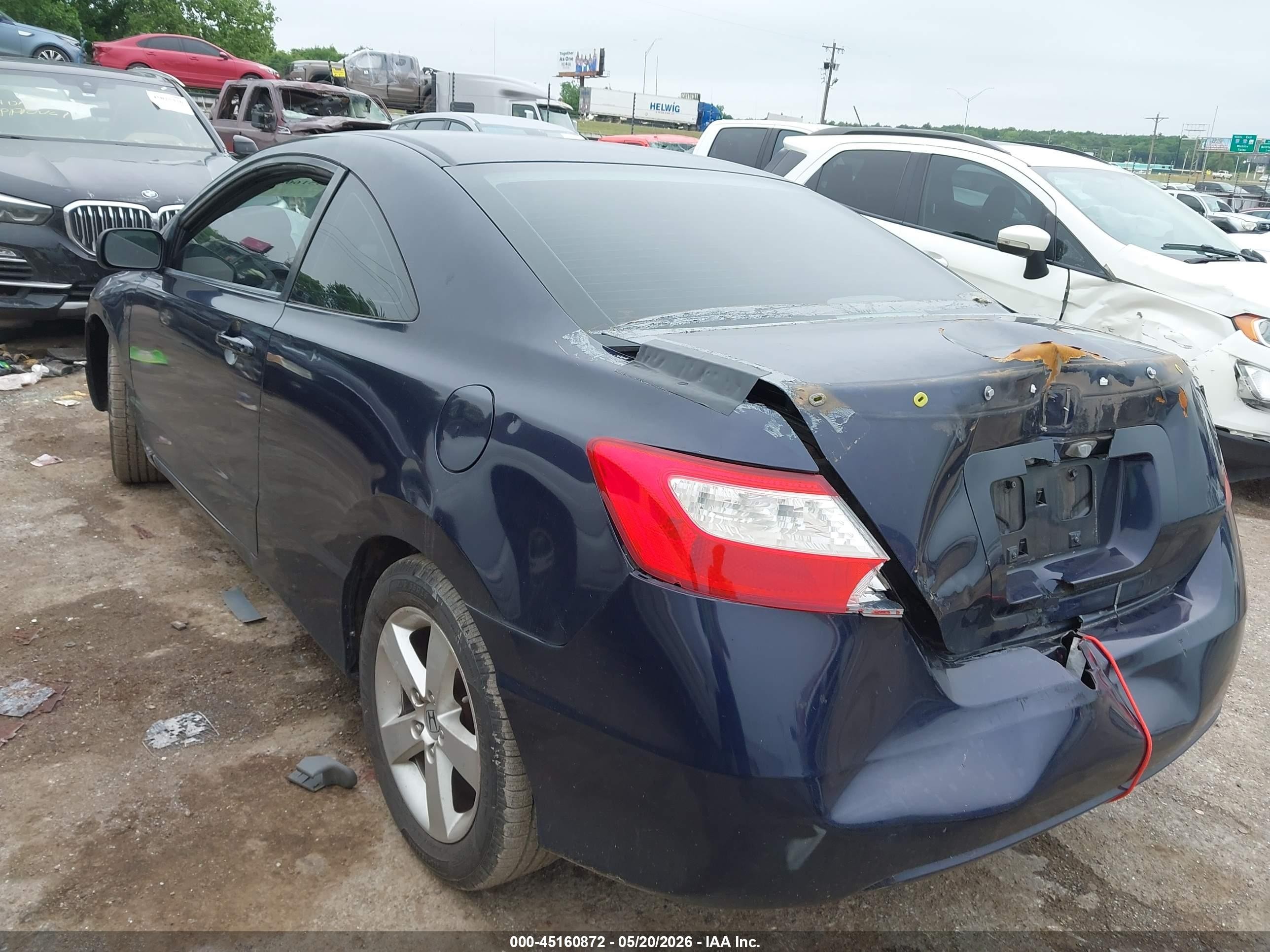 2008 Honda Civic Ex-l Dark Blue vin: 2HGFG12998H570837