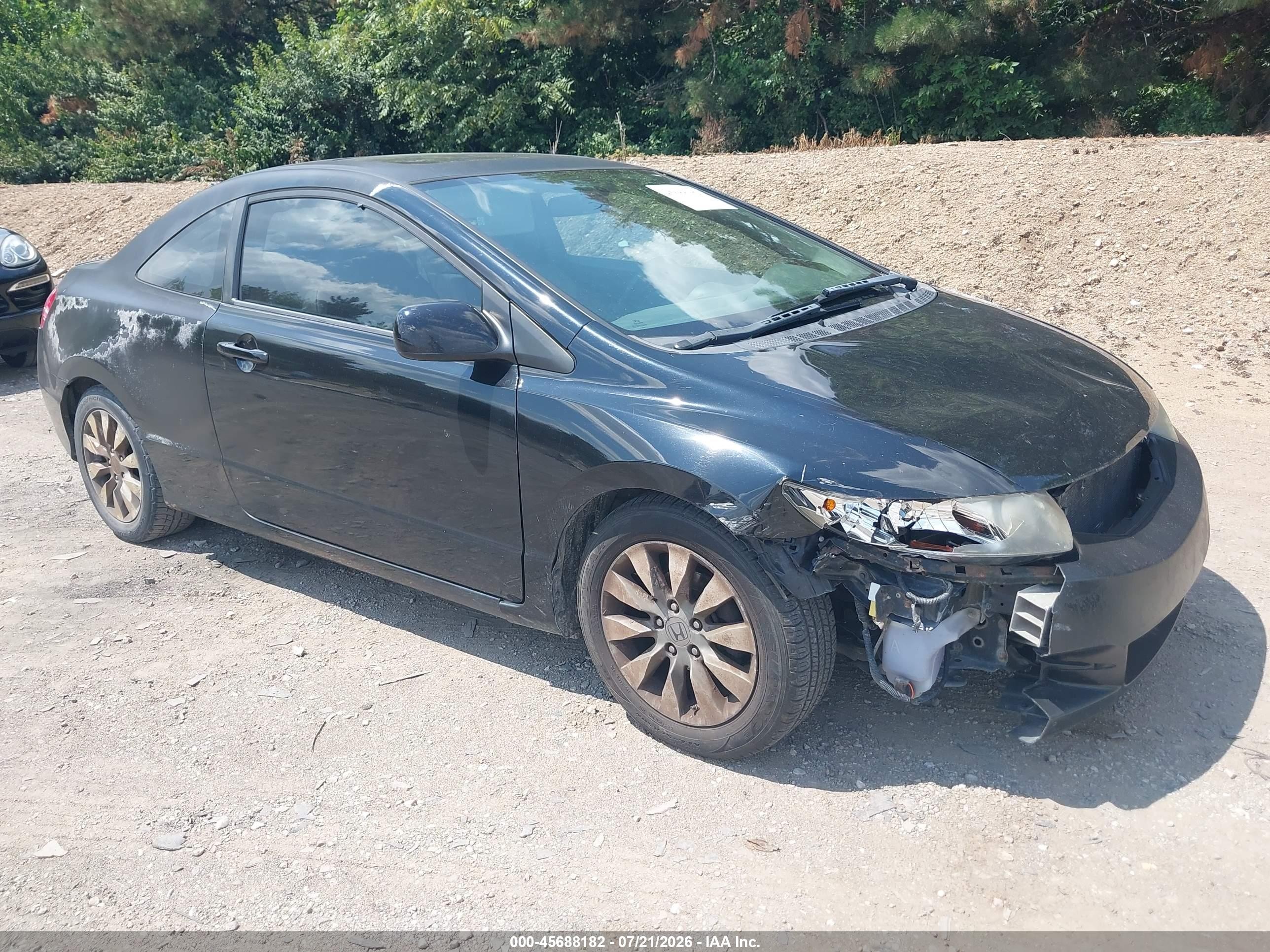 2009 Honda Civic Ex-l Black vin: 2HGFG12999H526855