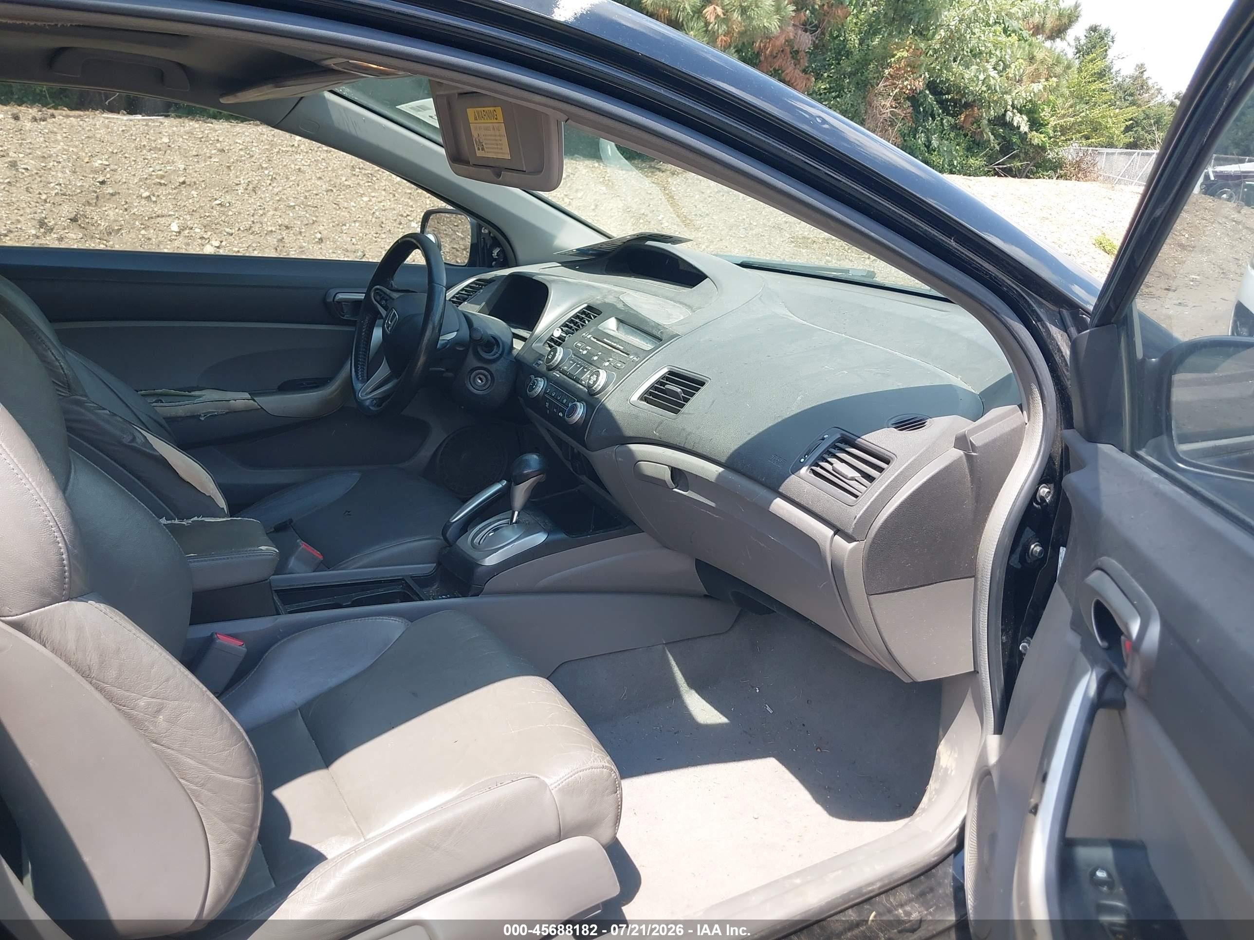 2009 Honda Civic Ex-l Black vin: 2HGFG12999H526855