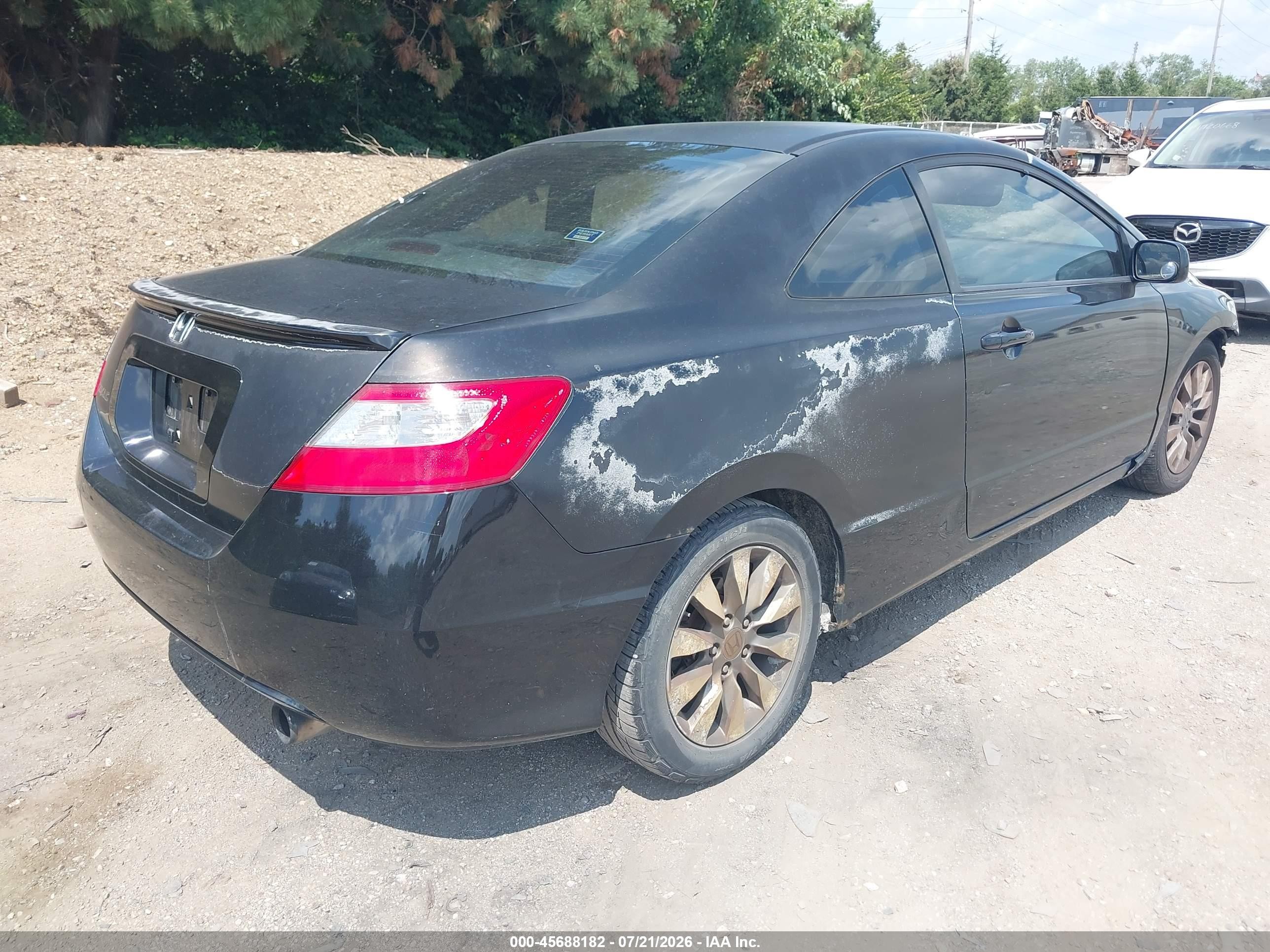 2009 Honda Civic Ex-l Black vin: 2HGFG12999H526855