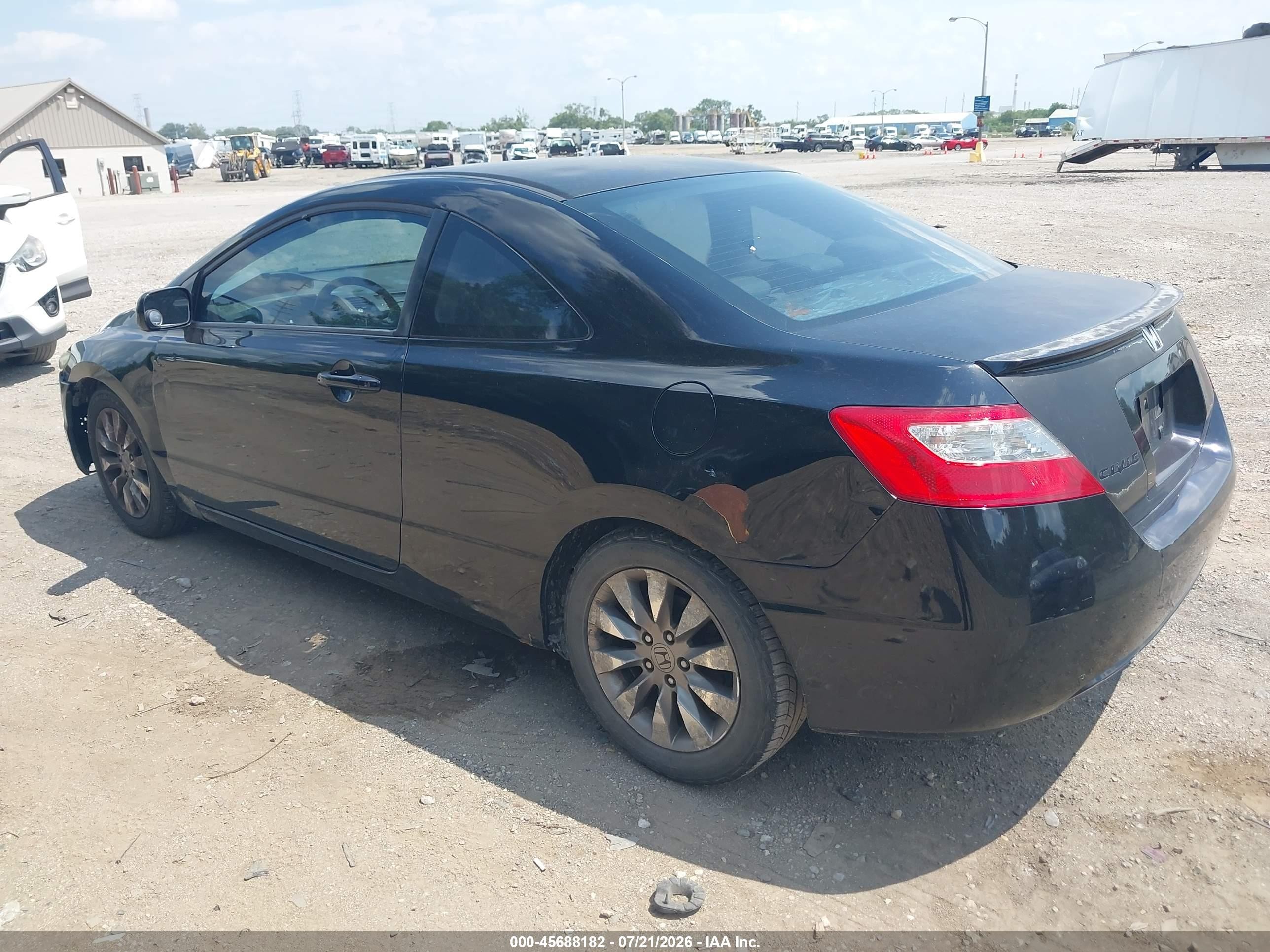 2009 Honda Civic Ex-l Black vin: 2HGFG12999H526855