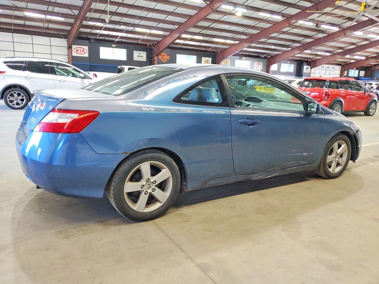2008 Honda Civic Exl Blue vin: 2HGFG129X8H517743