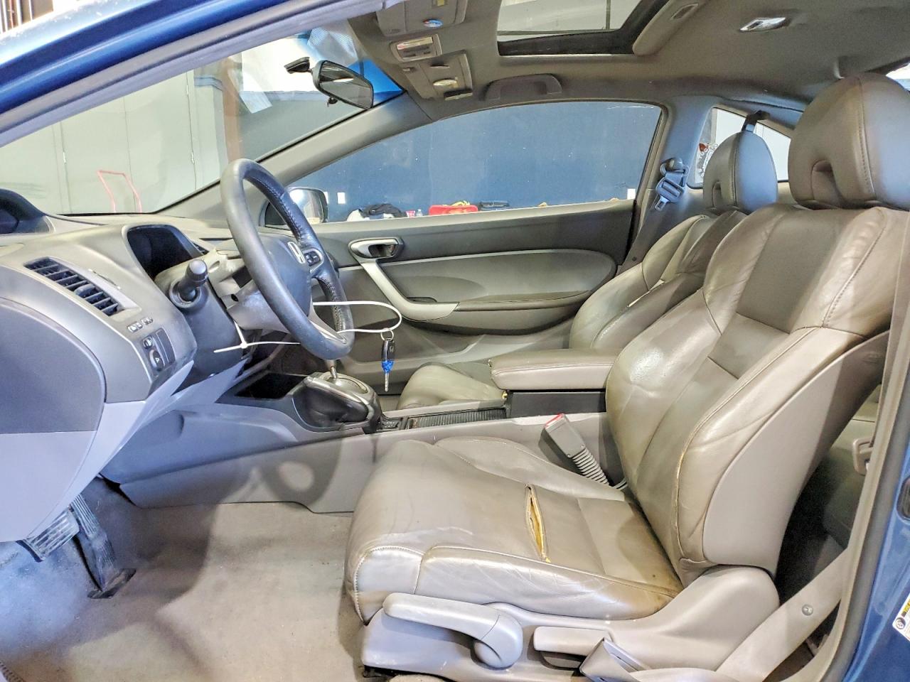 2008 Honda Civic Exl Blue vin: 2HGFG129X8H517743
