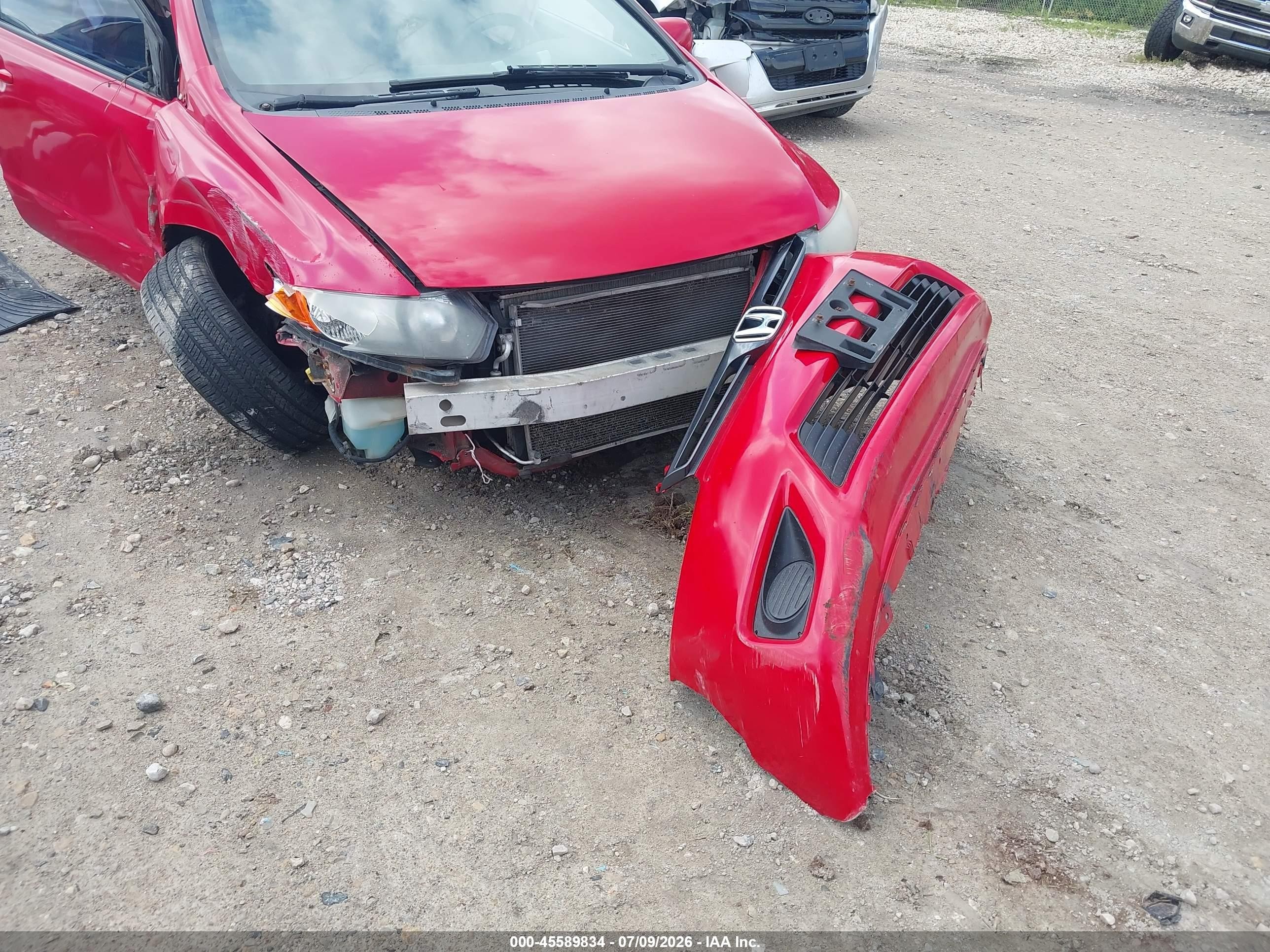 2008 Honda Civic Ex-l Красный vin: 2HGFG129X8H518021