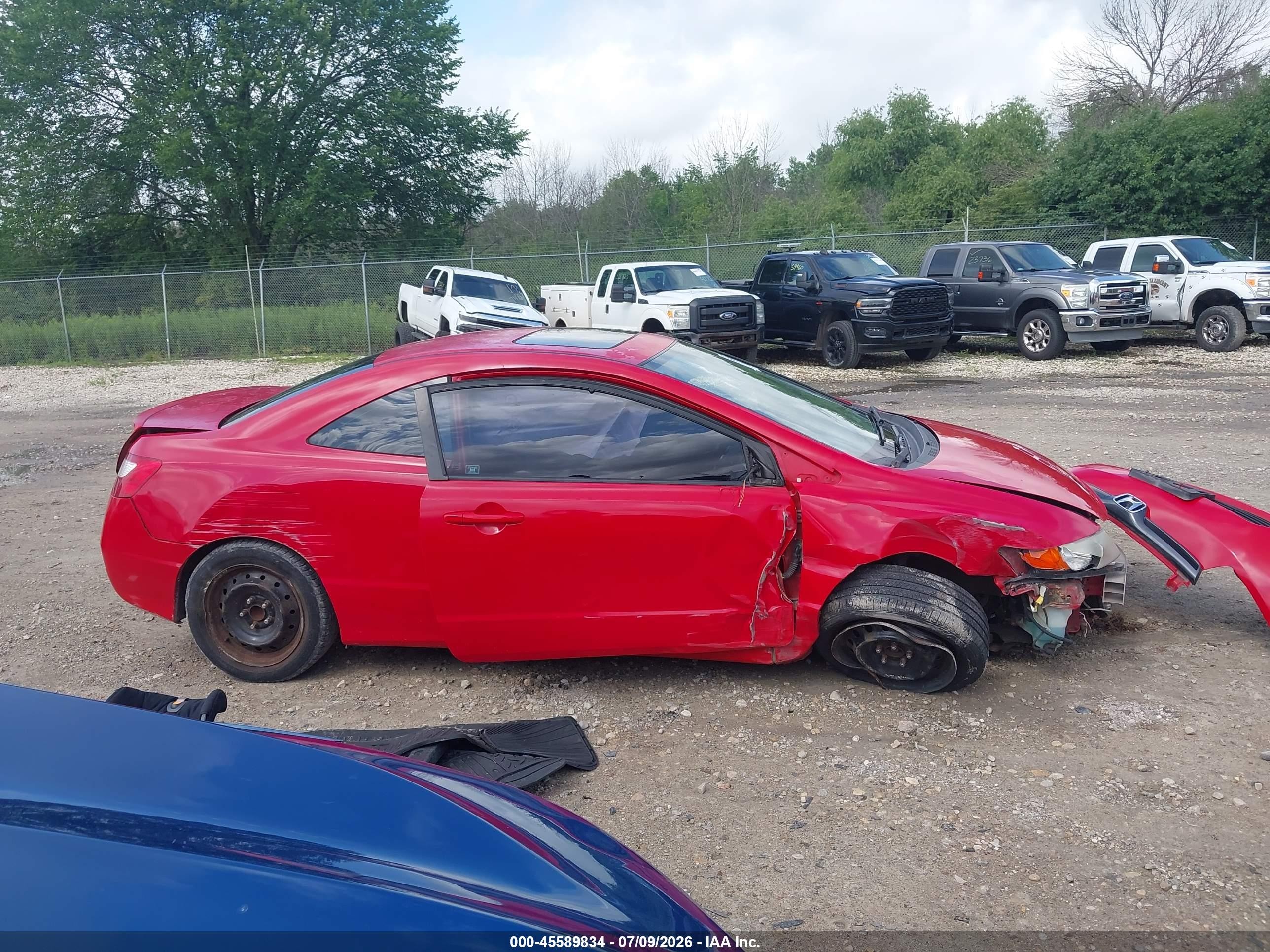 2008 Honda Civic Ex-l Красный vin: 2HGFG129X8H518021