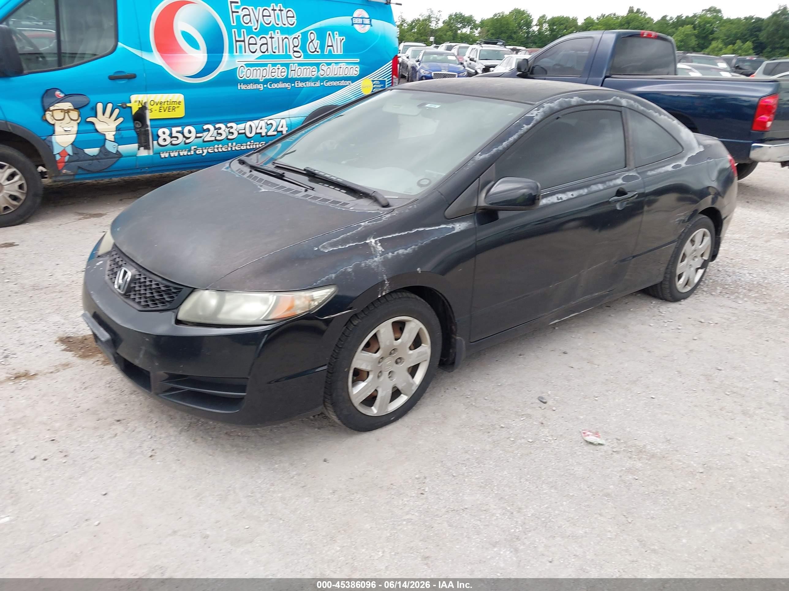 2010 Honda Civic Lx Black vin: 2HGFG1A61AH526800