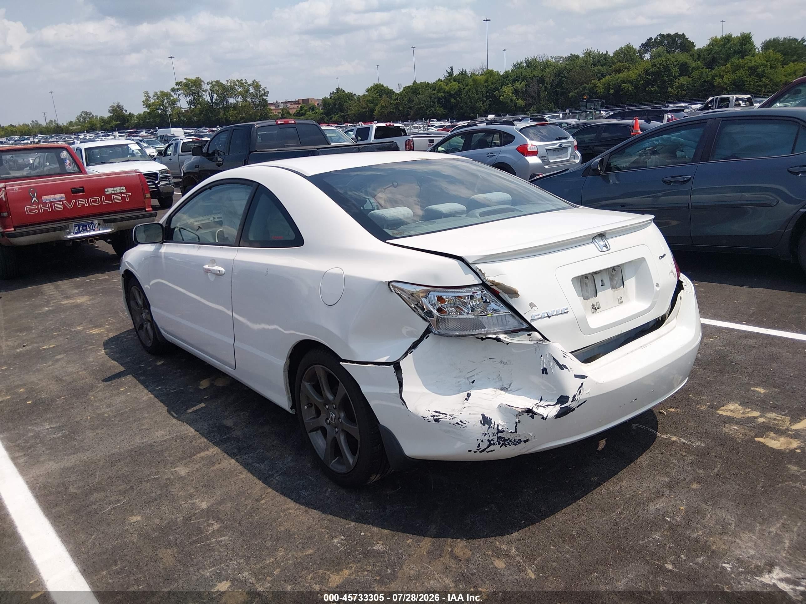 2010 Honda Civic Lx White vin: 2HGFG1A63AH515622