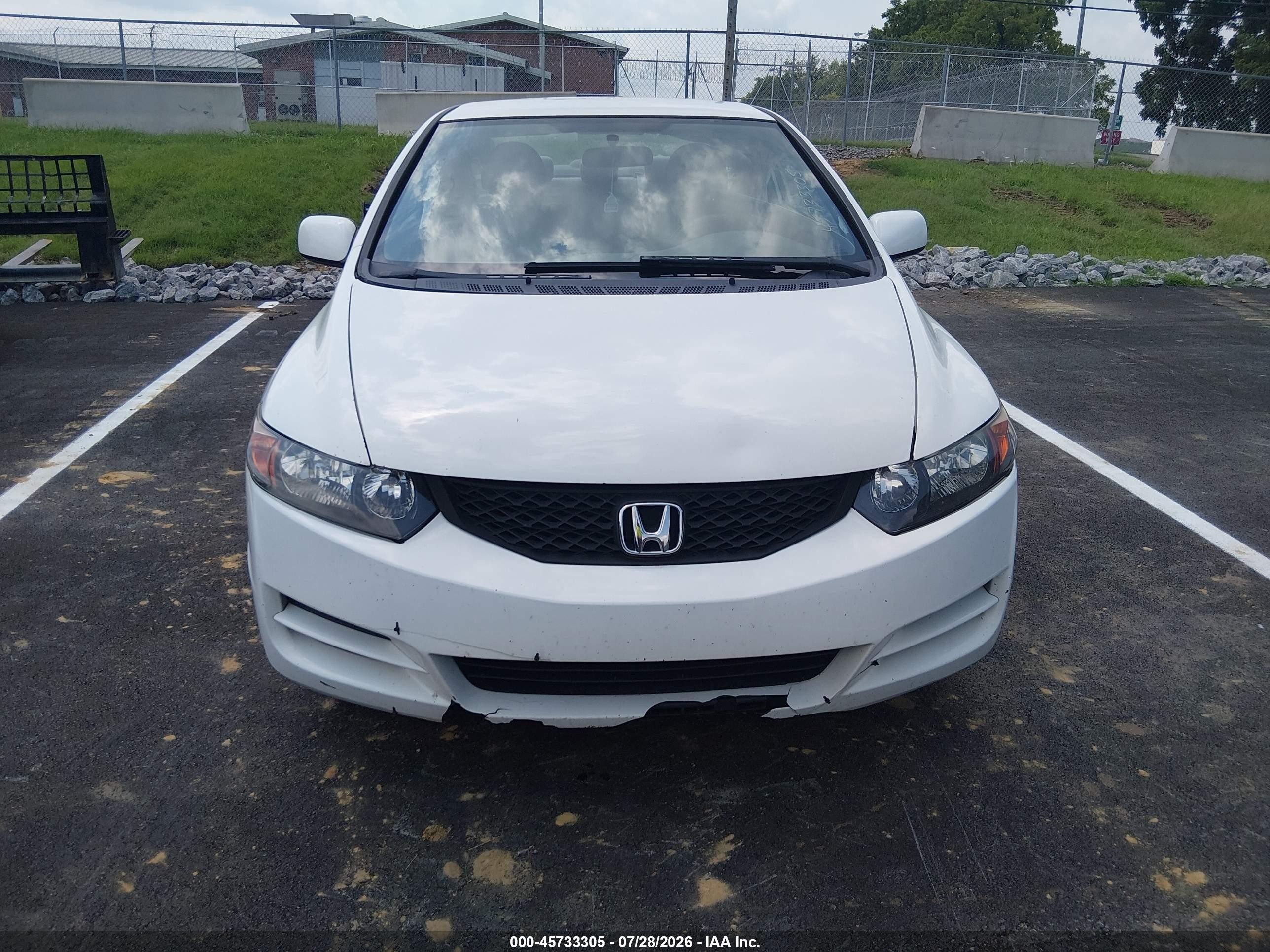 2010 Honda Civic Lx White vin: 2HGFG1A63AH515622