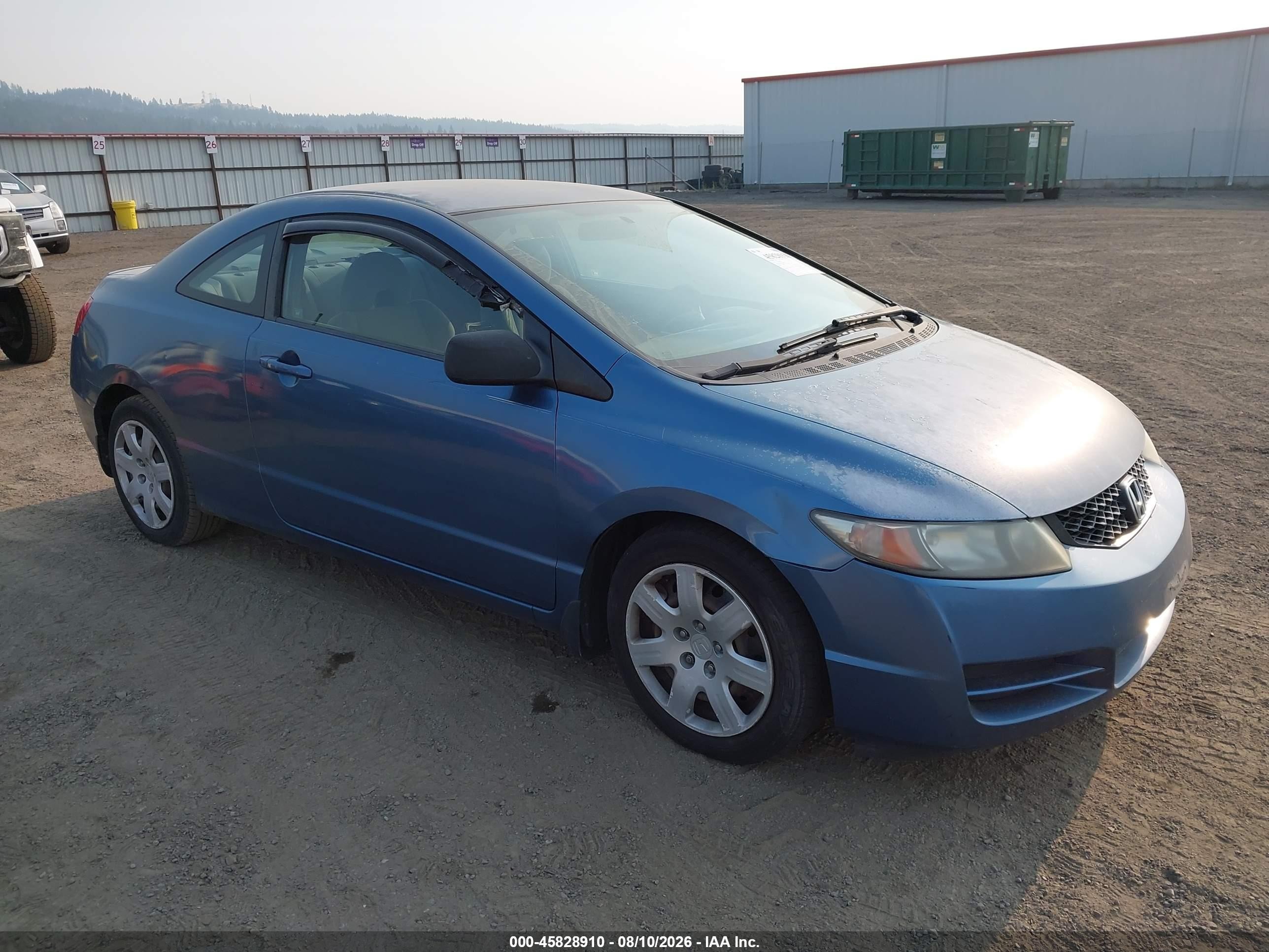 2011 Honda Civic Lx Blue vin: 2HGFG1A64BH500063