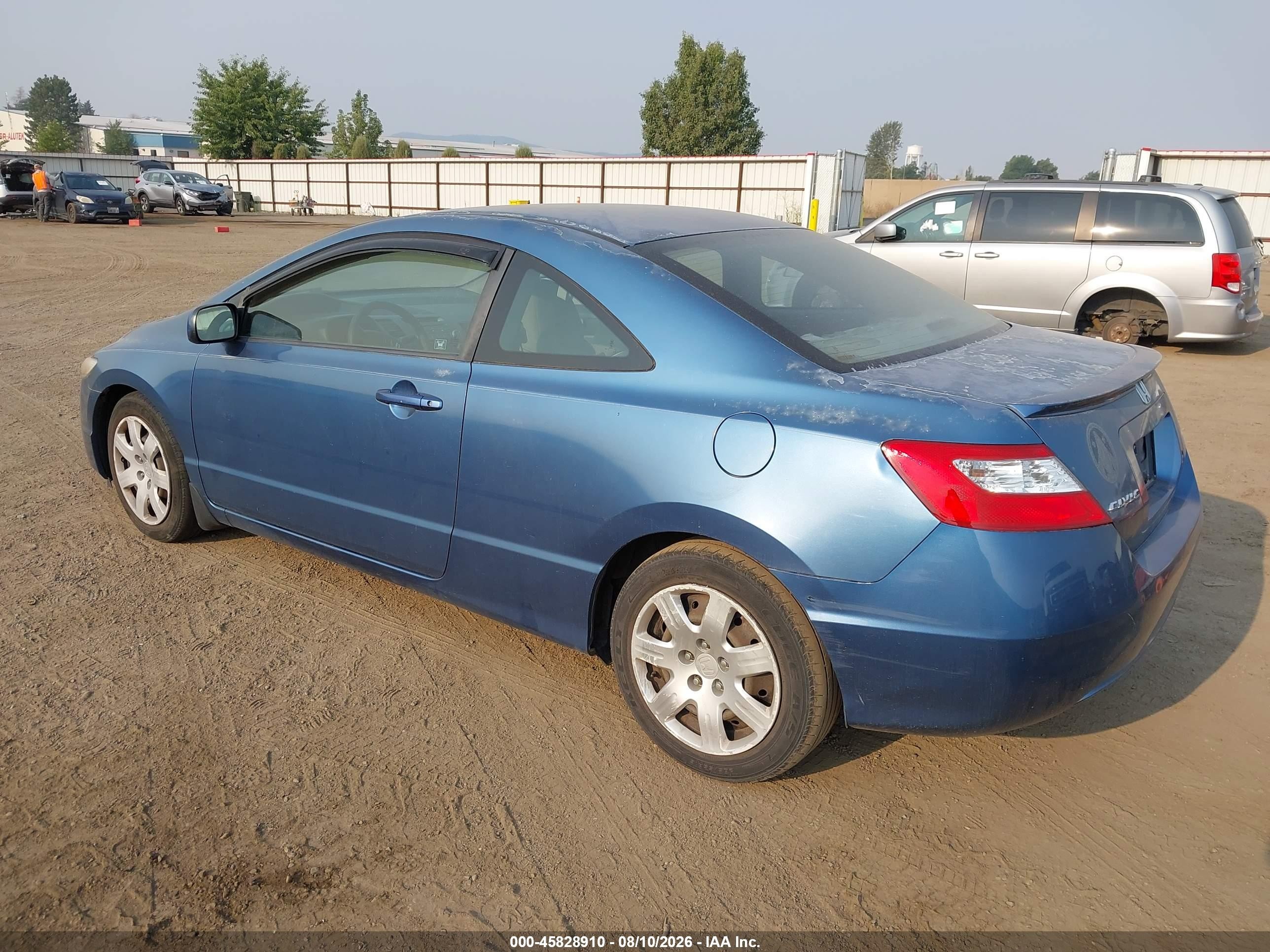 2011 Honda Civic Lx Blue vin: 2HGFG1A64BH500063