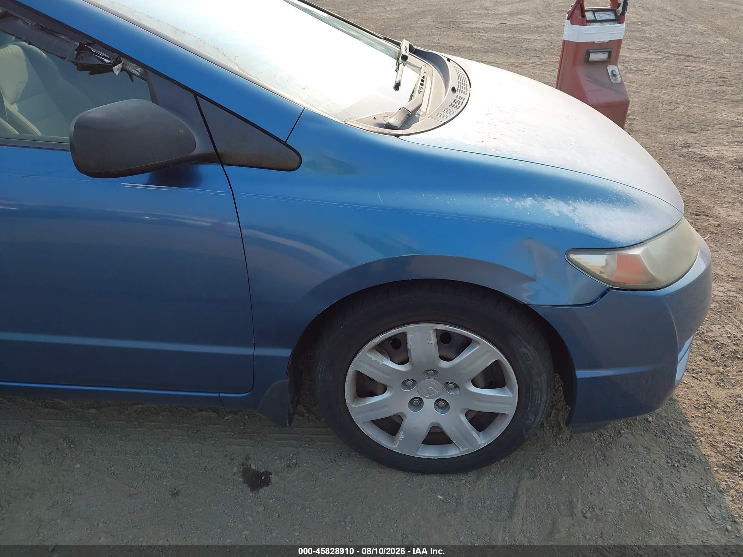 2011 Honda Civic Lx Blue vin: 2HGFG1A64BH500063