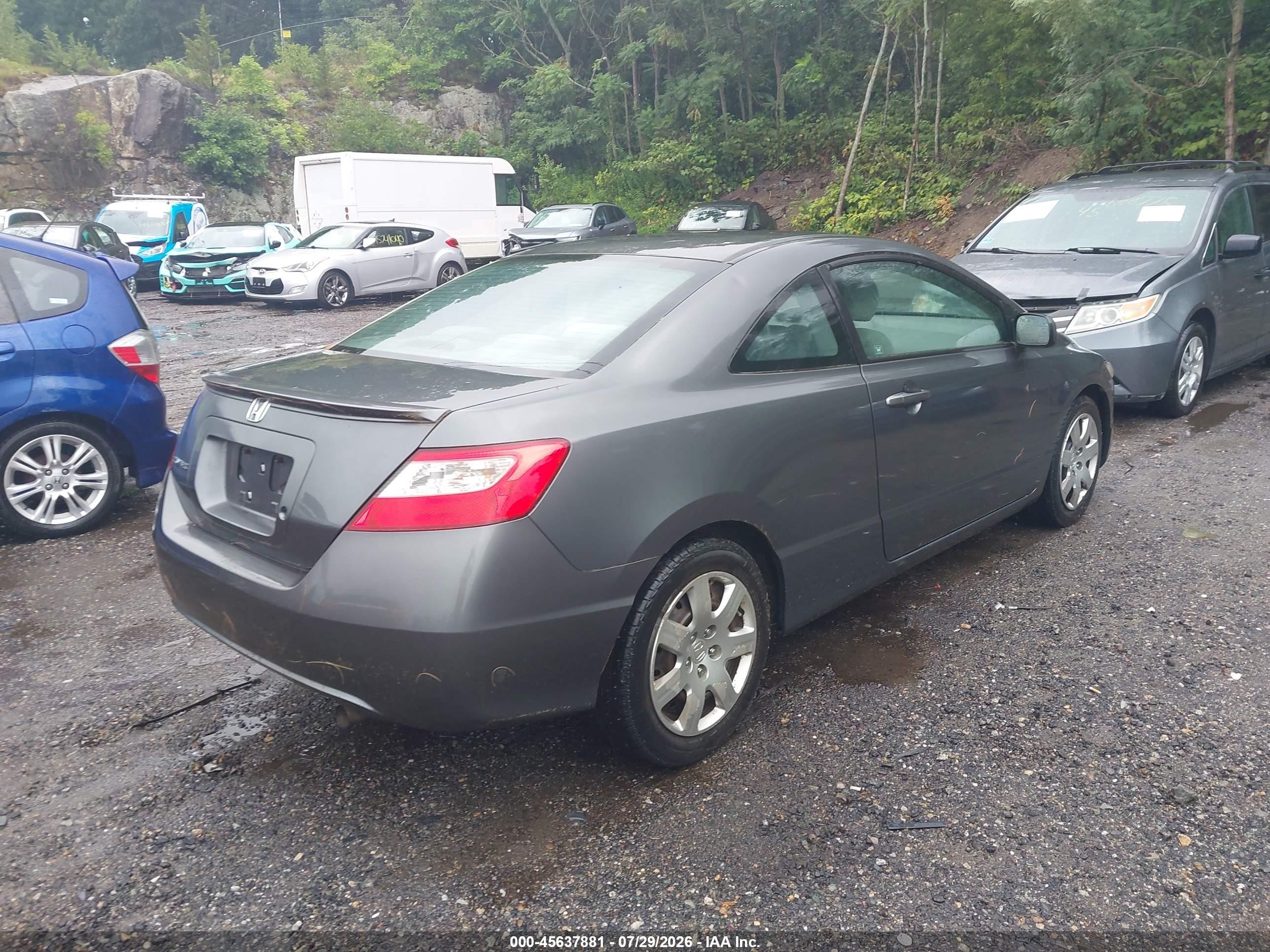 2010 Honda Civic Lx Gray vin: 2HGFG1A65AH519154