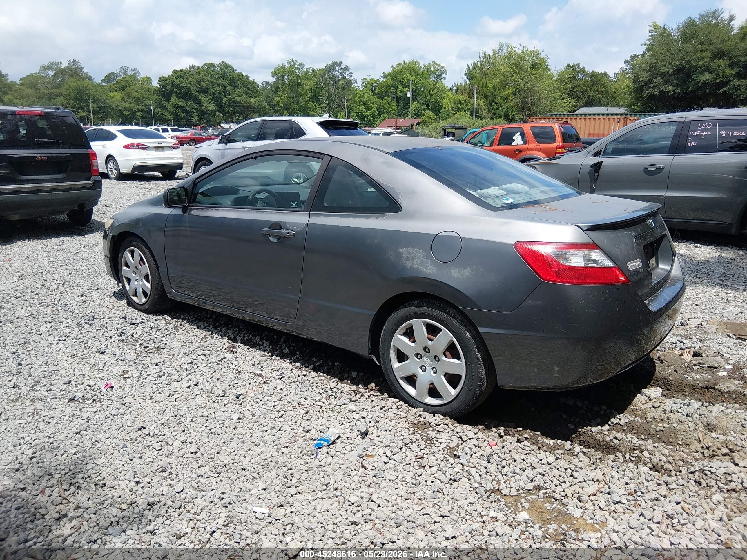 2010 Honda Civic Lx Gray vin: 2HGFG1A67AH504154