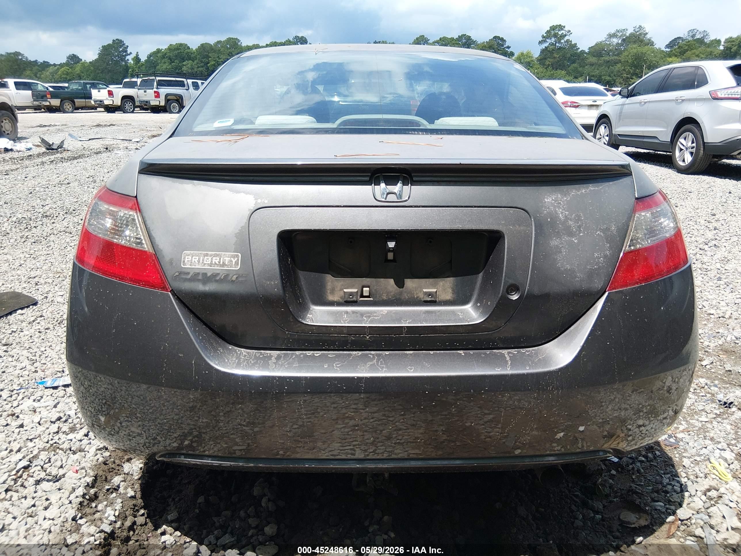 2010 Honda Civic Lx Gray vin: 2HGFG1A67AH504154