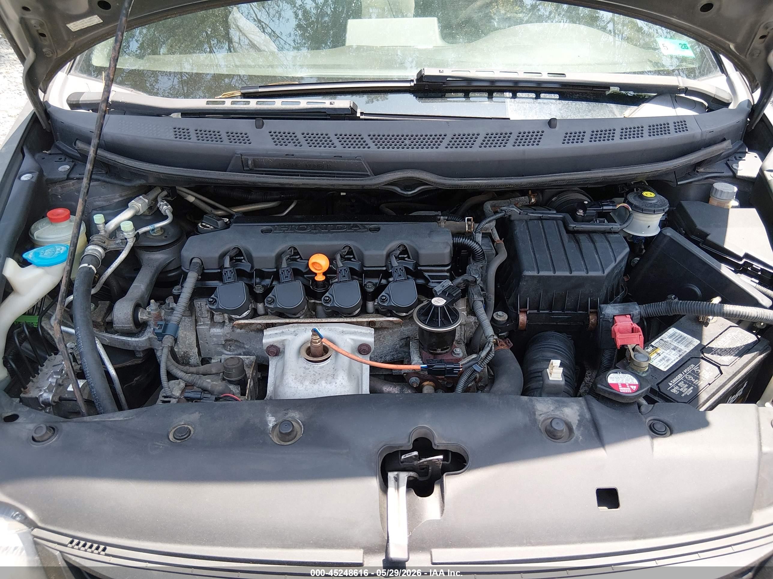 2010 Honda Civic Lx Gray vin: 2HGFG1A67AH504154
