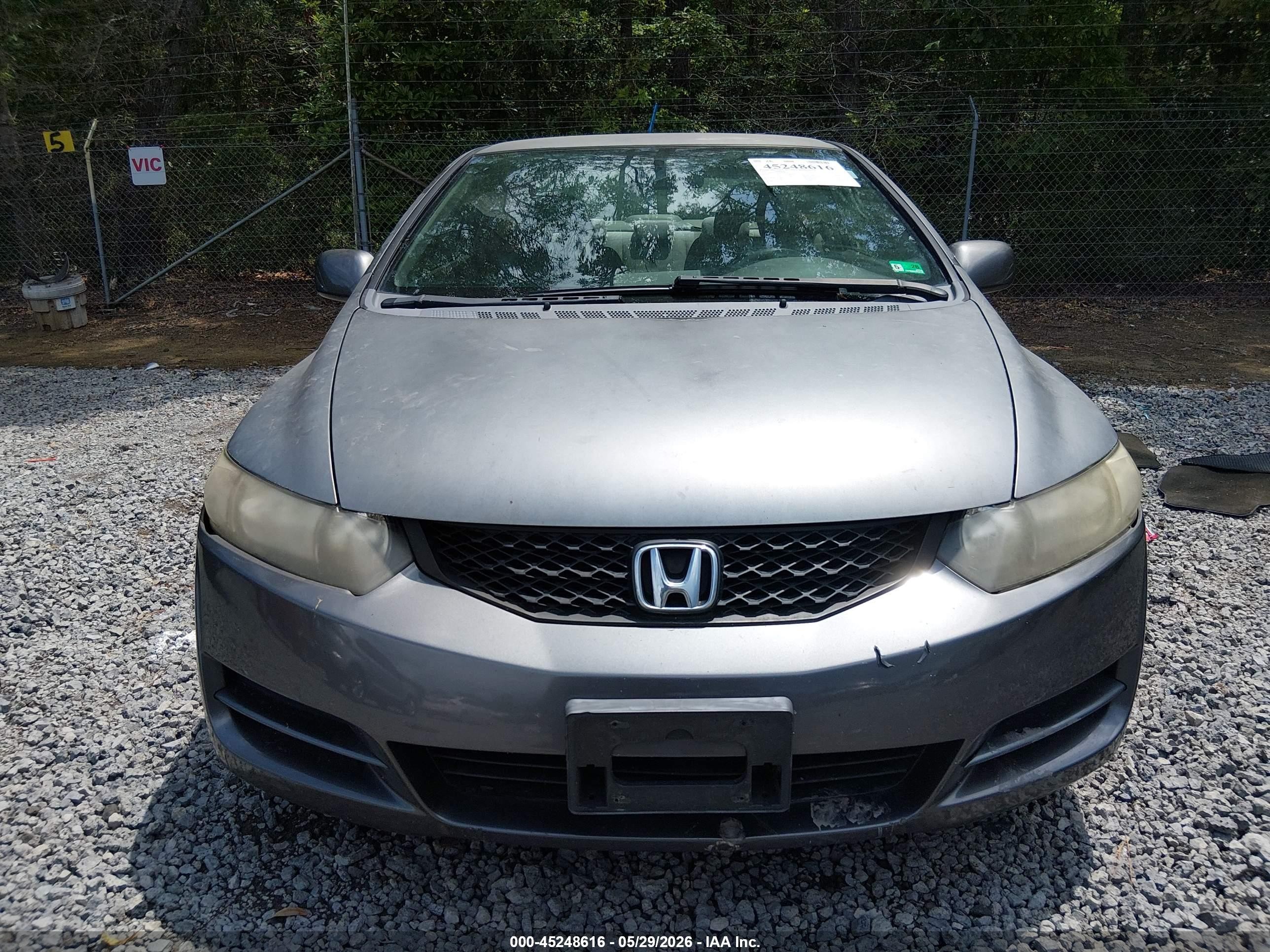 2010 Honda Civic Lx Gray vin: 2HGFG1A67AH504154