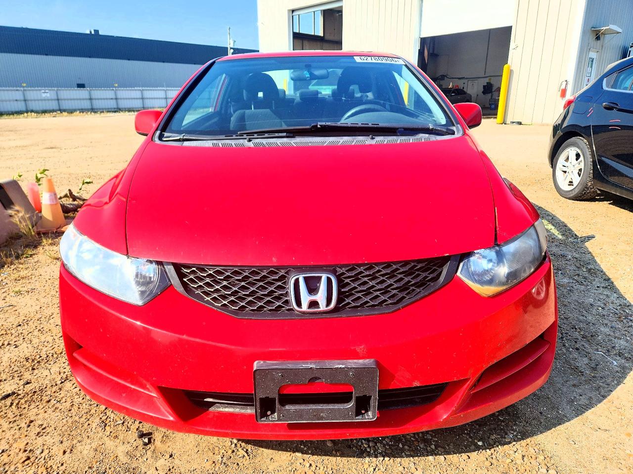2011 Honda Civic Lx Red vin: 2HGFG1A67BH002570