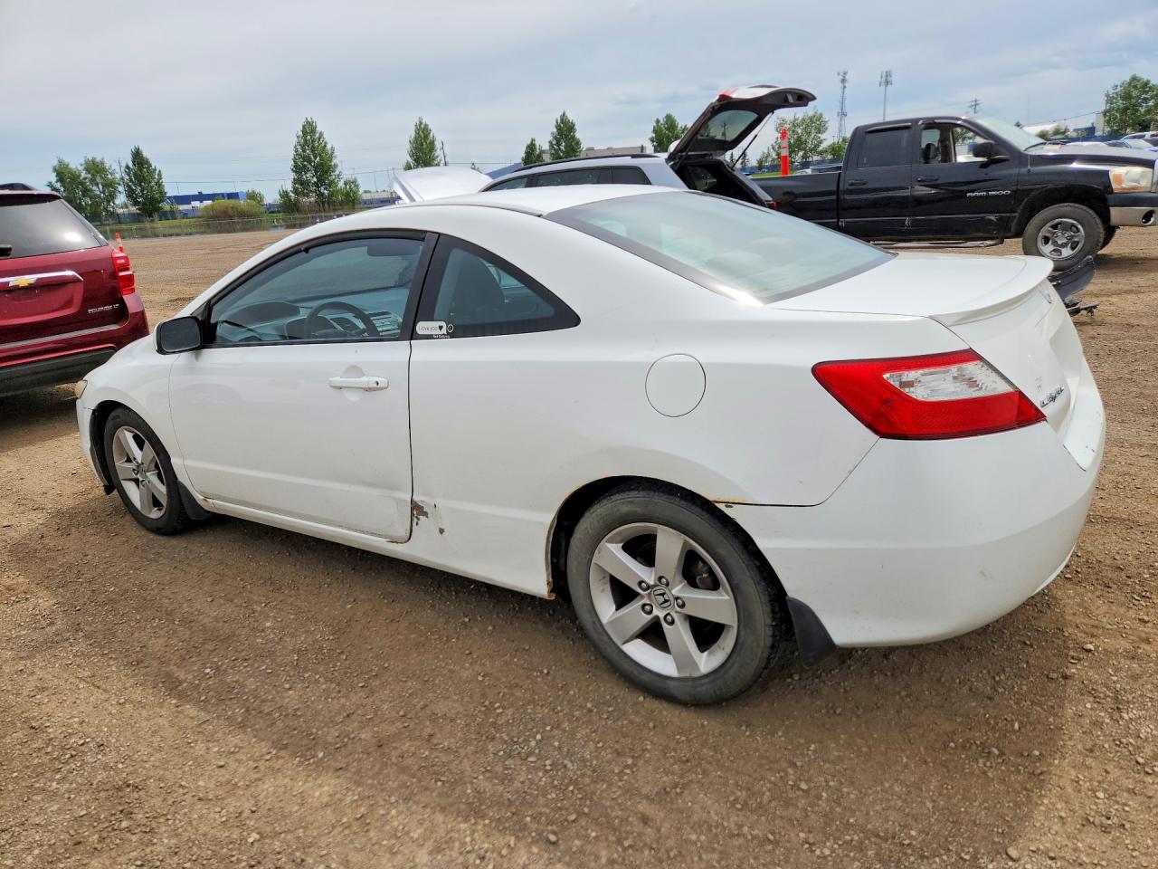 2011 Honda Civic Lx White vin: 2HGFG1A6XBH000571