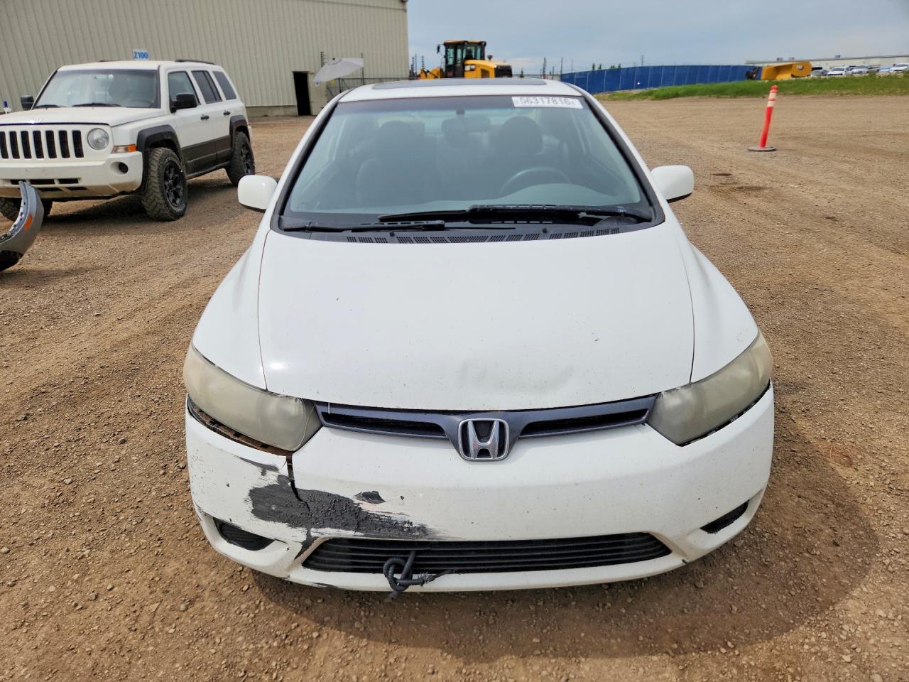 2011 Honda Civic Lx White vin: 2HGFG1A6XBH000571