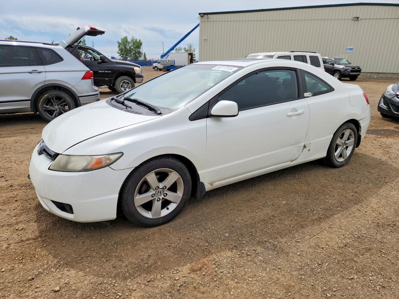 2011 Honda Civic Lx White vin: 2HGFG1A6XBH000571