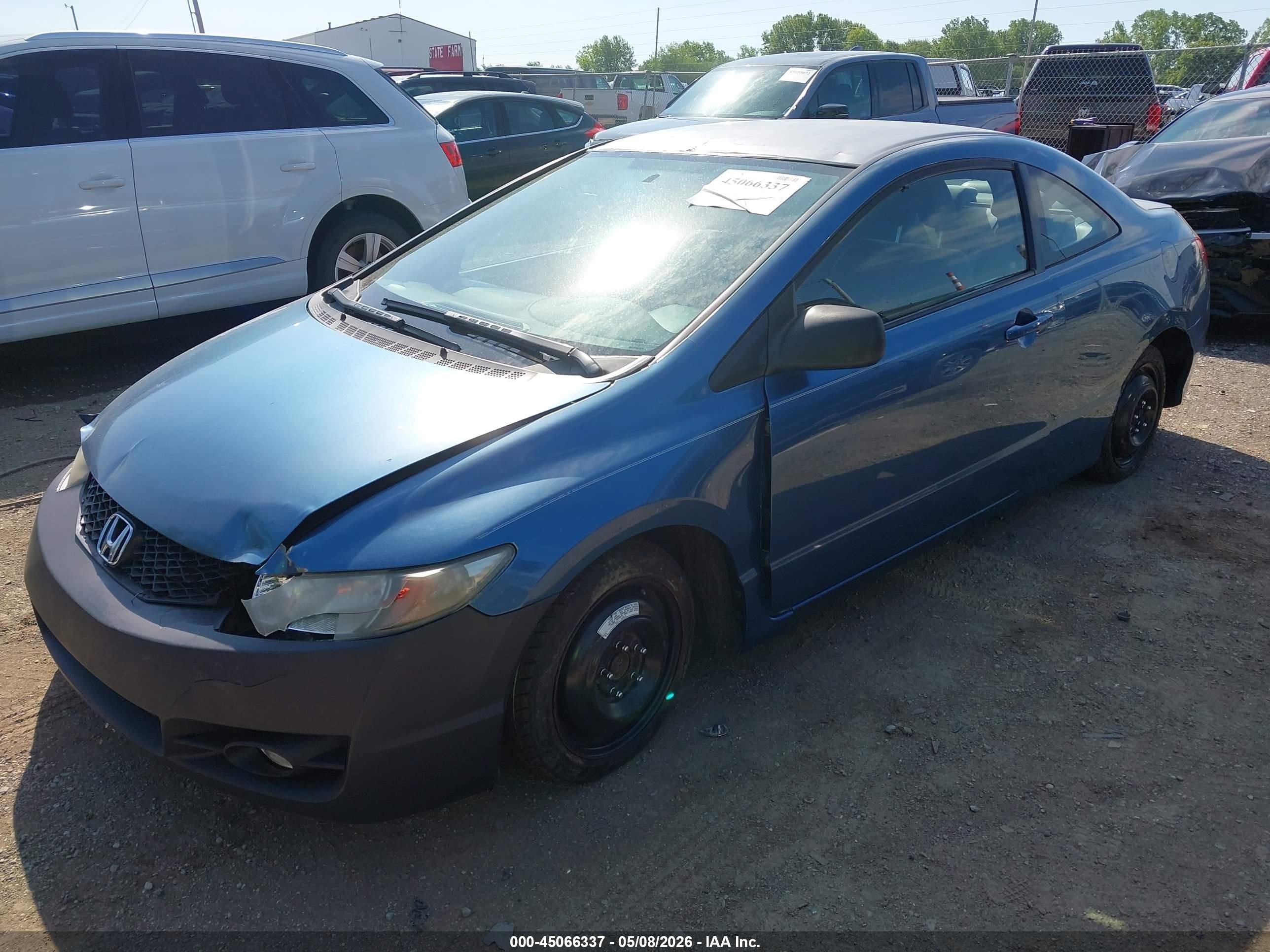 2010 Honda Civic Lx Blue vin: 2HGFG1B60AH509162