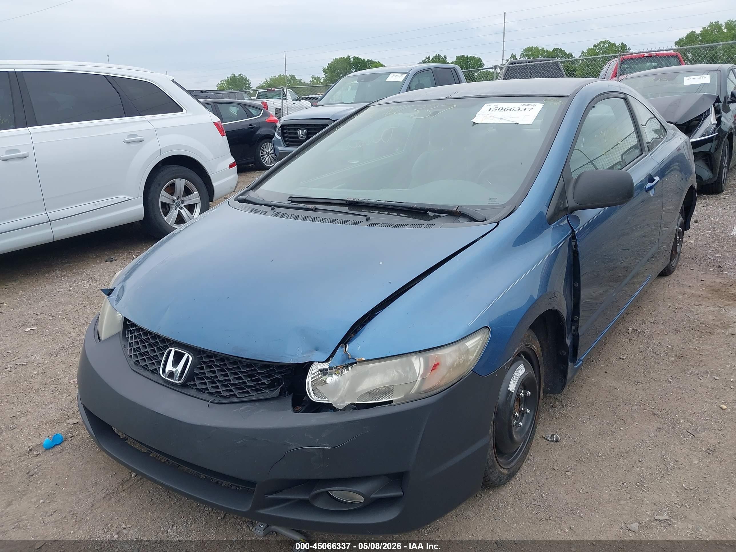 2010 Honda Civic Lx Blue vin: 2HGFG1B60AH509162