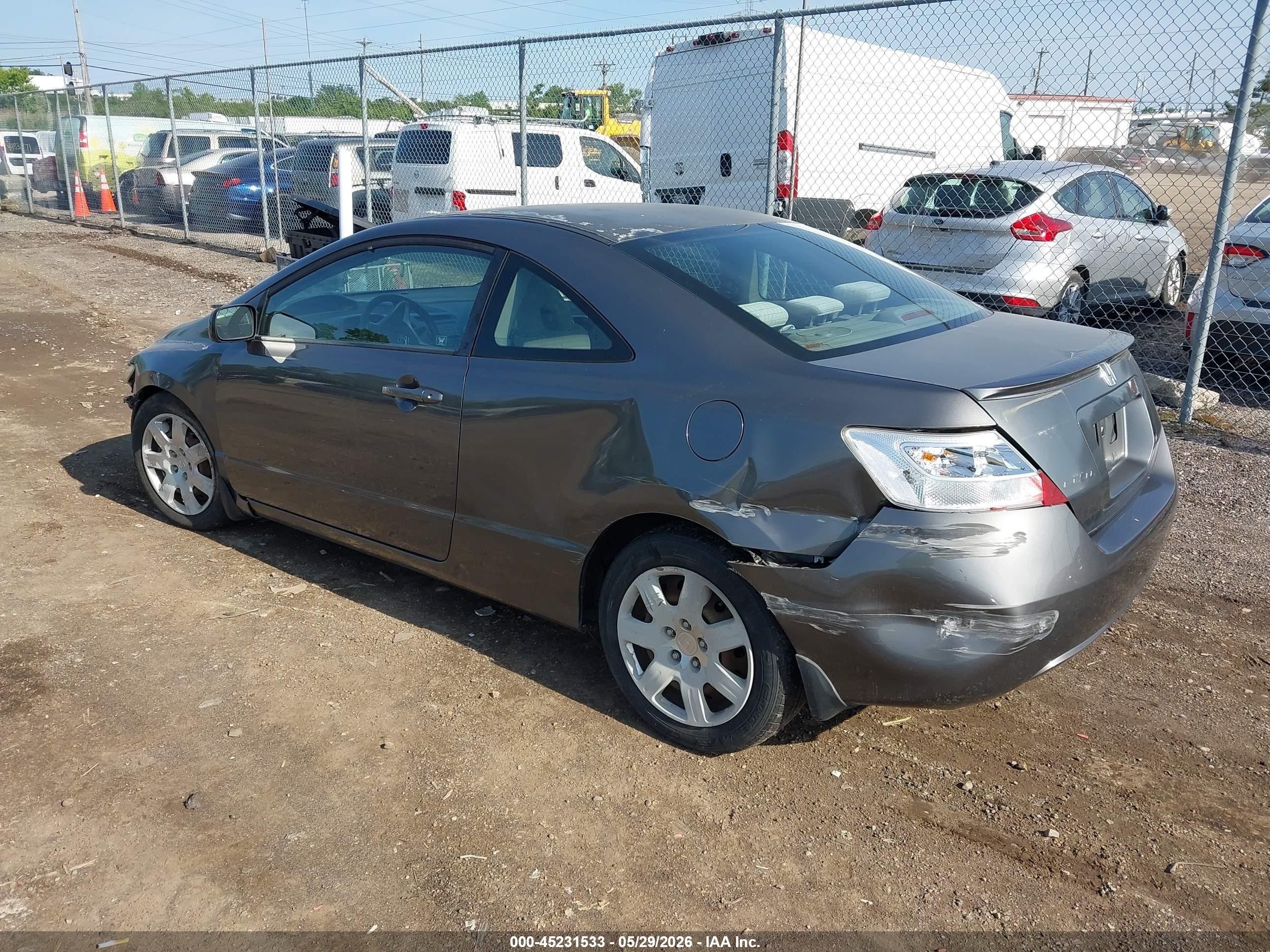 2010 Honda Civic Lx Gray vin: 2HGFG1B60AH509548